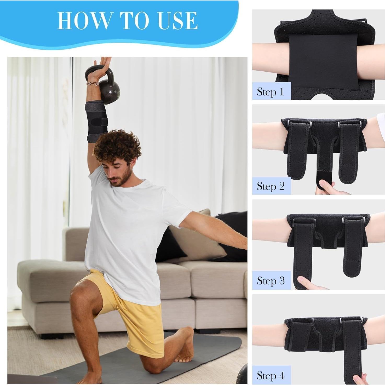 Soporte de Codo Niceuare Ajustable con Abrazaderas Metálicas