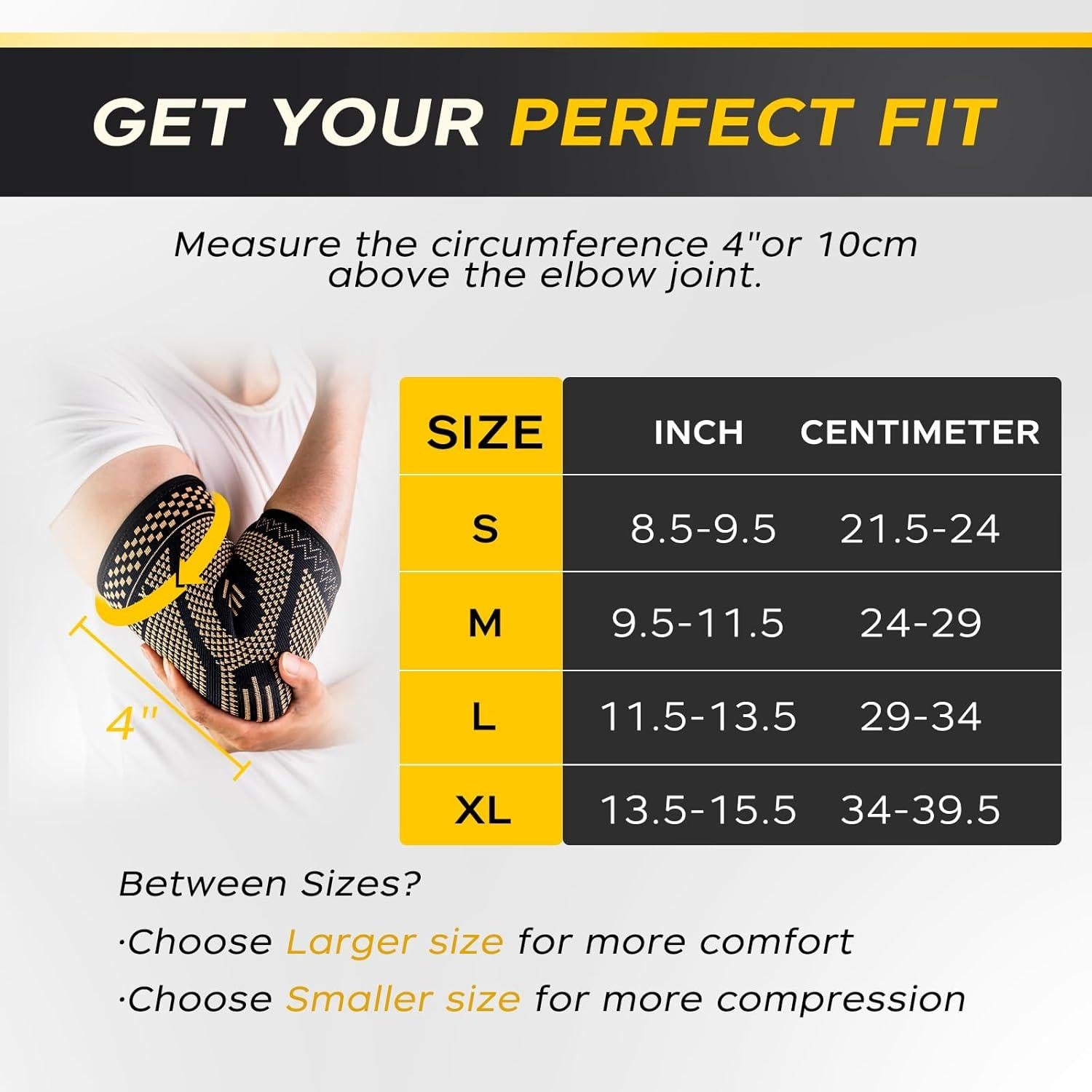 Manga de Compresión para Codo INDEEMAX Cobre Negro Mediana