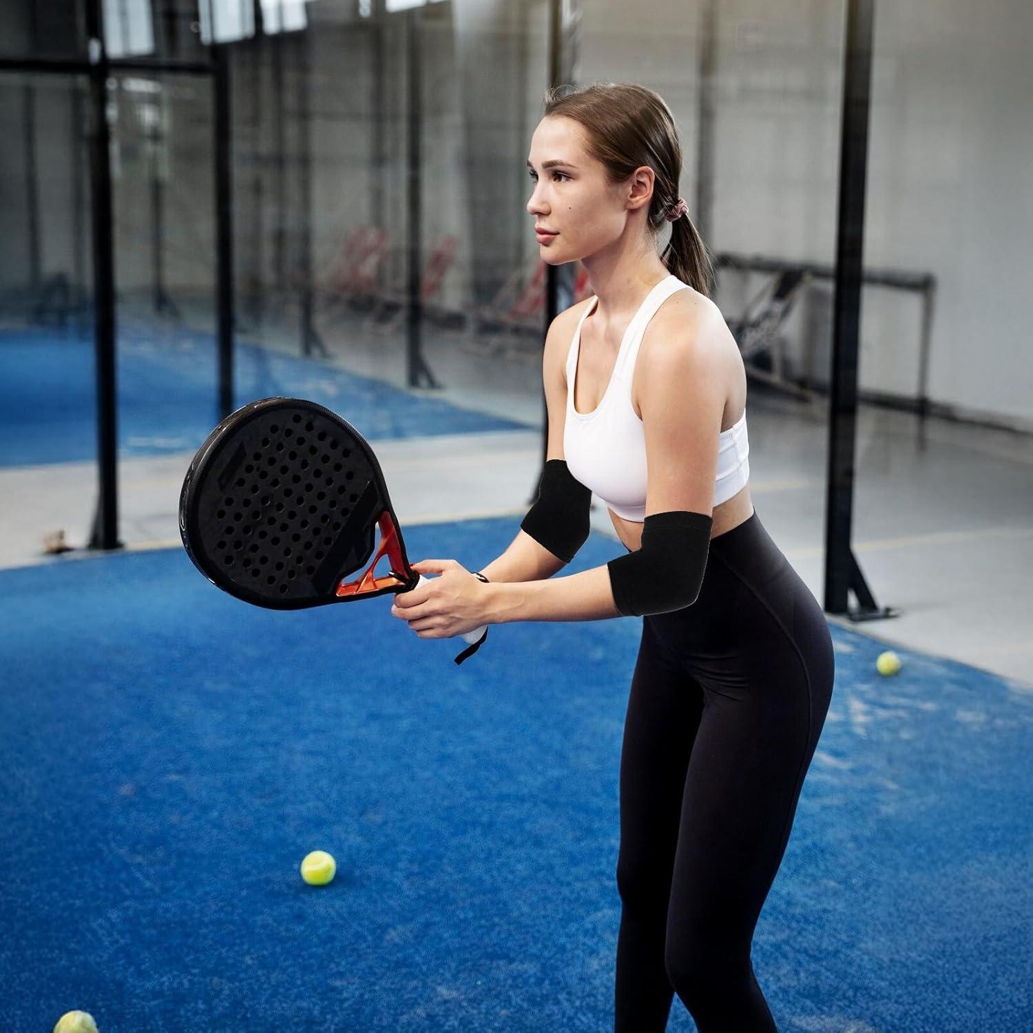 Manga de Compresión para Codo Ptwola - Soporte Transpirable Negro