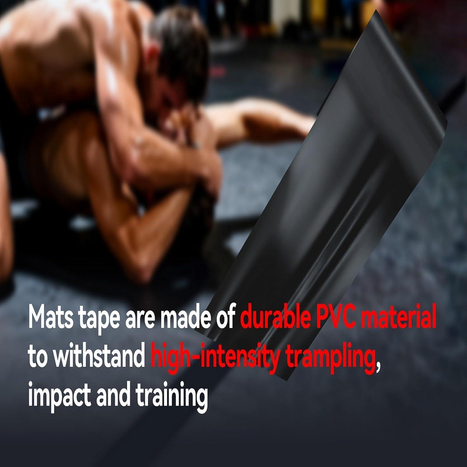 Cinta de Lucha Negra Joisonwoo - 10 Rollos 10.16 cm x 20.12 m