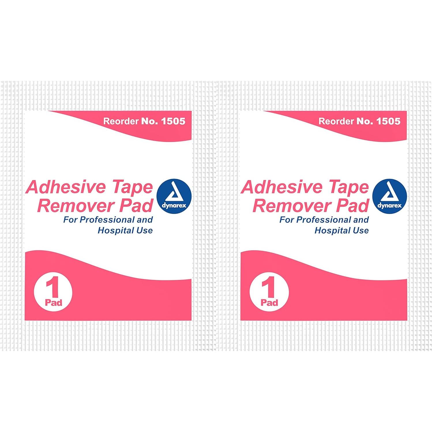 Almohadillas Removedoras de Cinta Adhesiva Dynarex - 100 Unidades