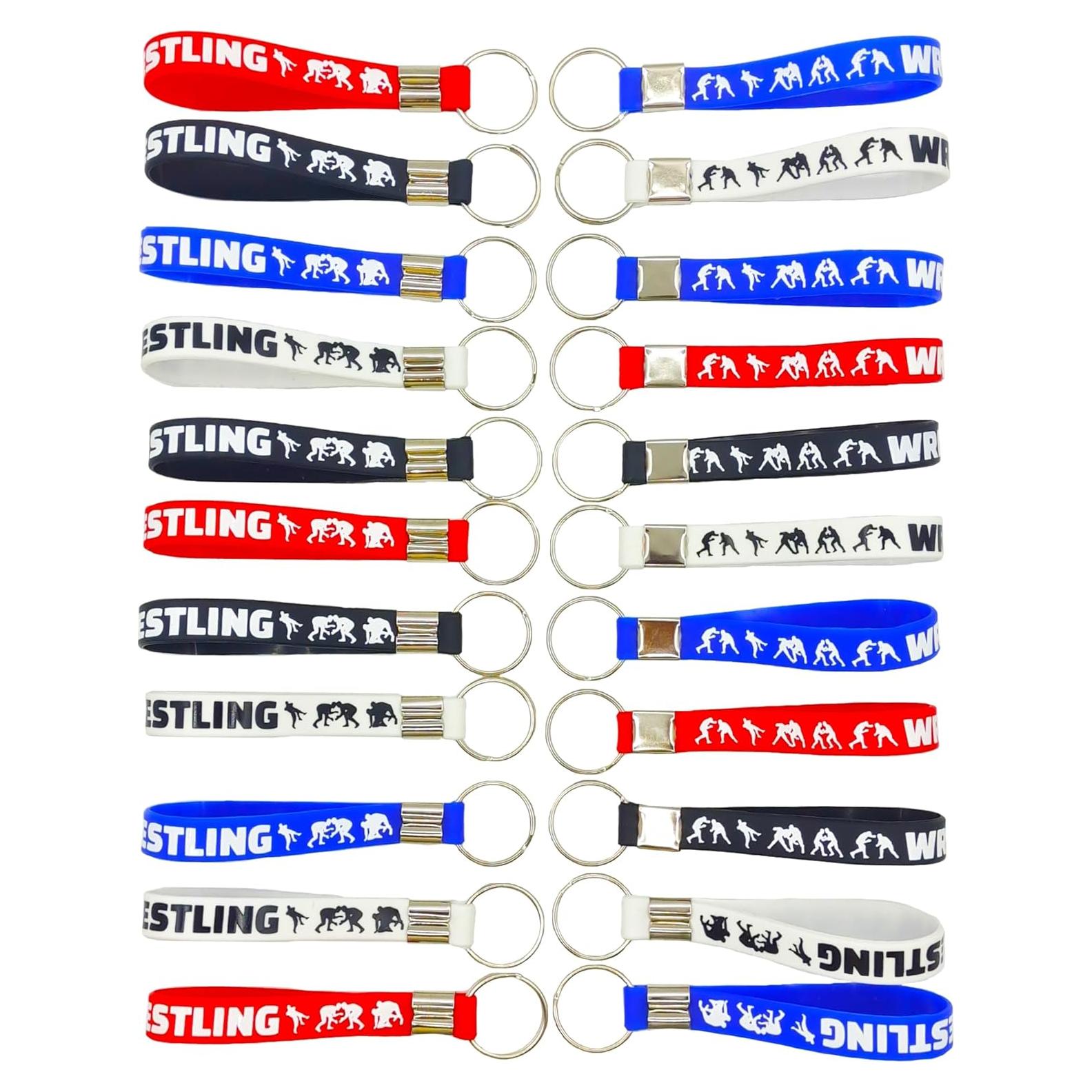 24 Llavero de Silicona Temática de Lucha ATSMOICY