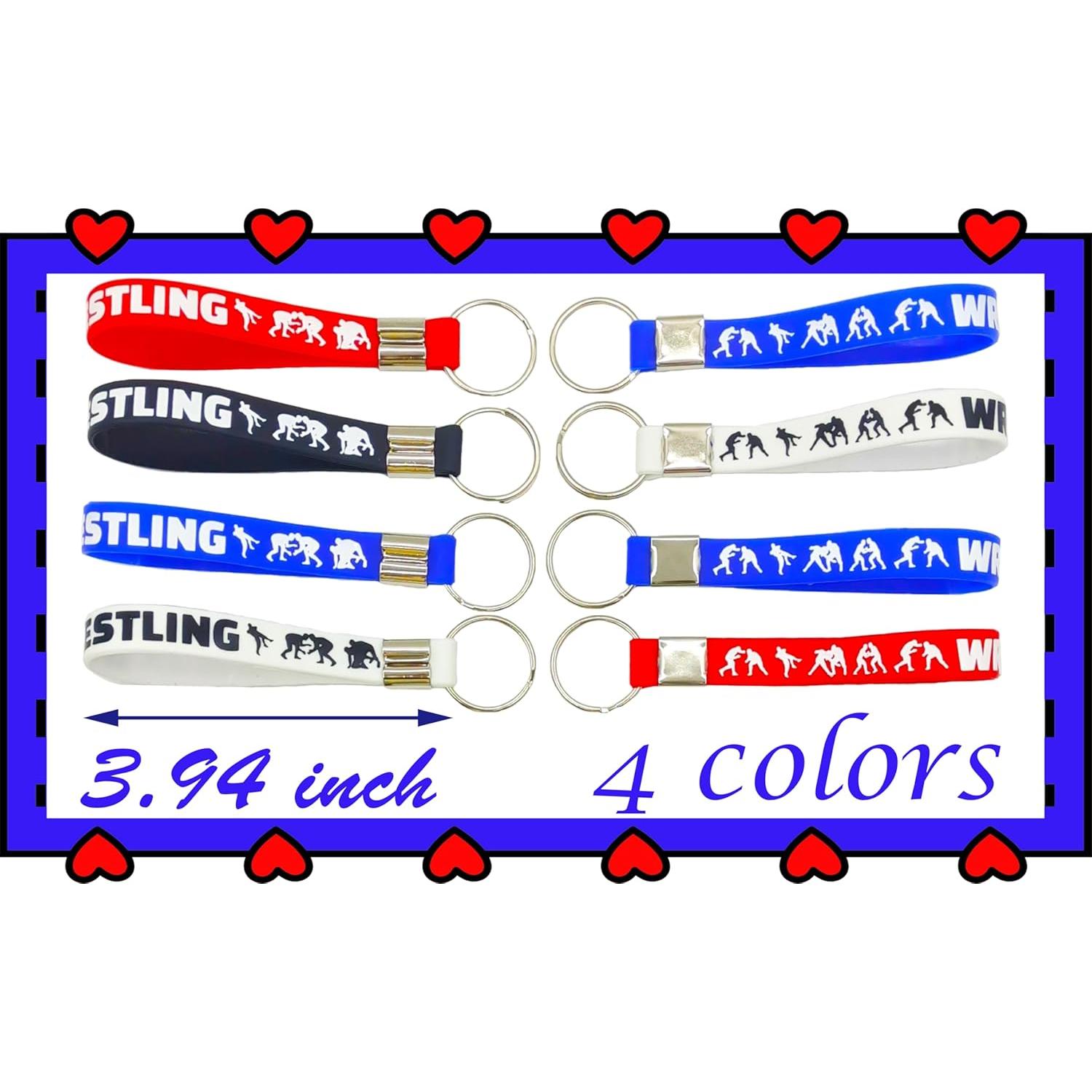 24 Llavero de Silicona Temática de Lucha ATSMOICY