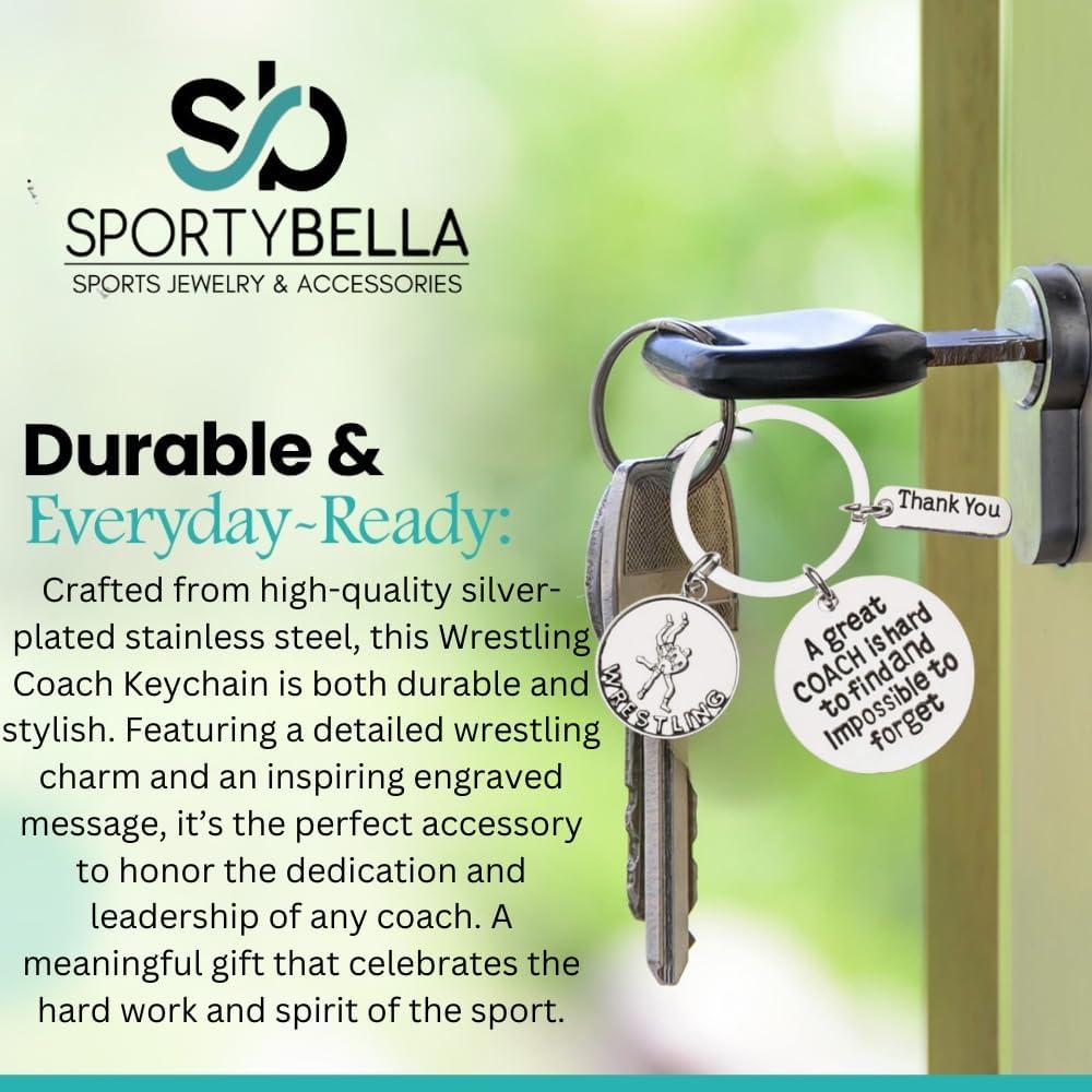 Llavero de Apreciación para Entrenador de Lucha Sportybella