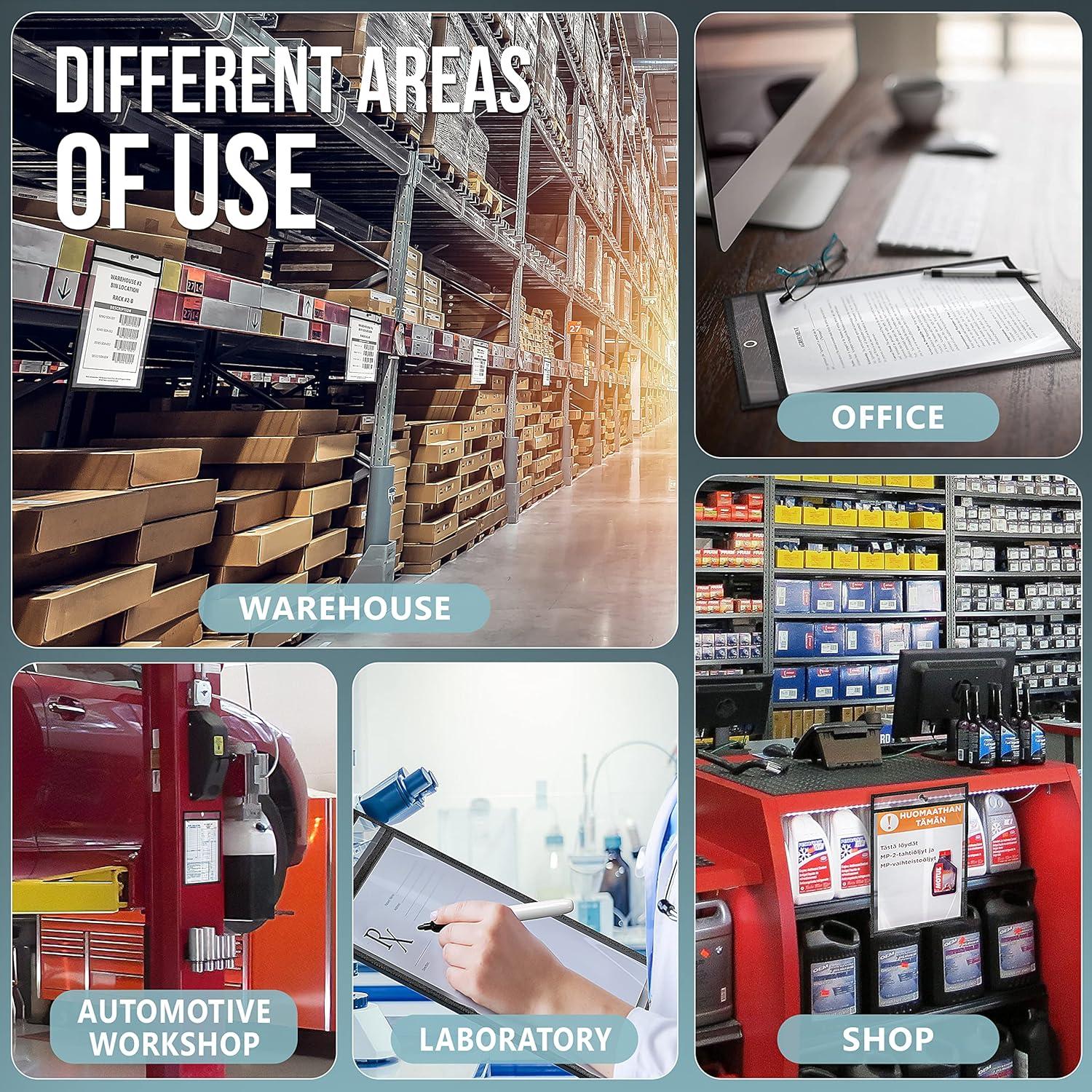 Paquete de 5 Sujetadores de Tickets JUZARI 9x12 cm Alta Resistencia