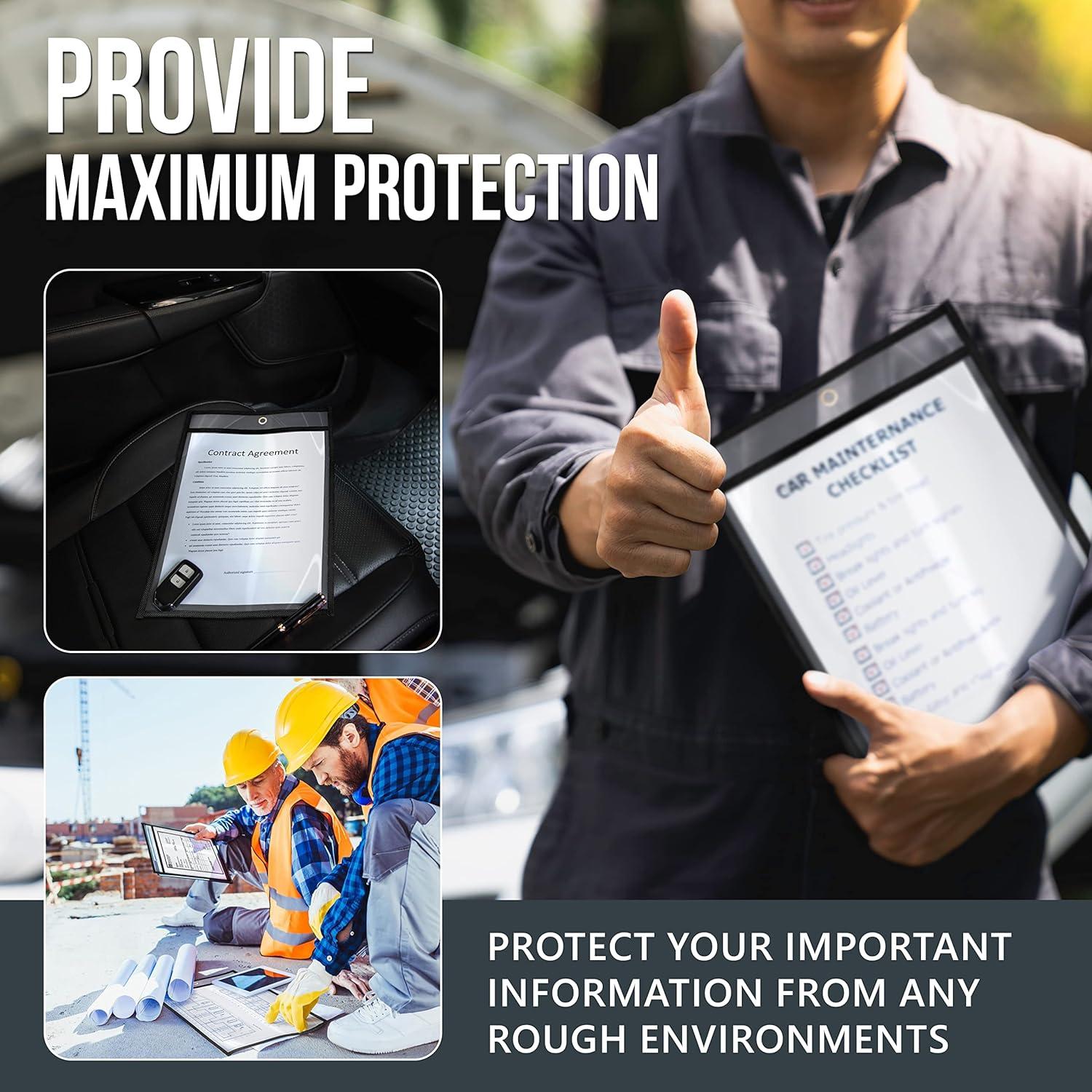 Paquete de 5 Sujetadores de Tickets JUZARI 9x12 cm Alta Resistencia