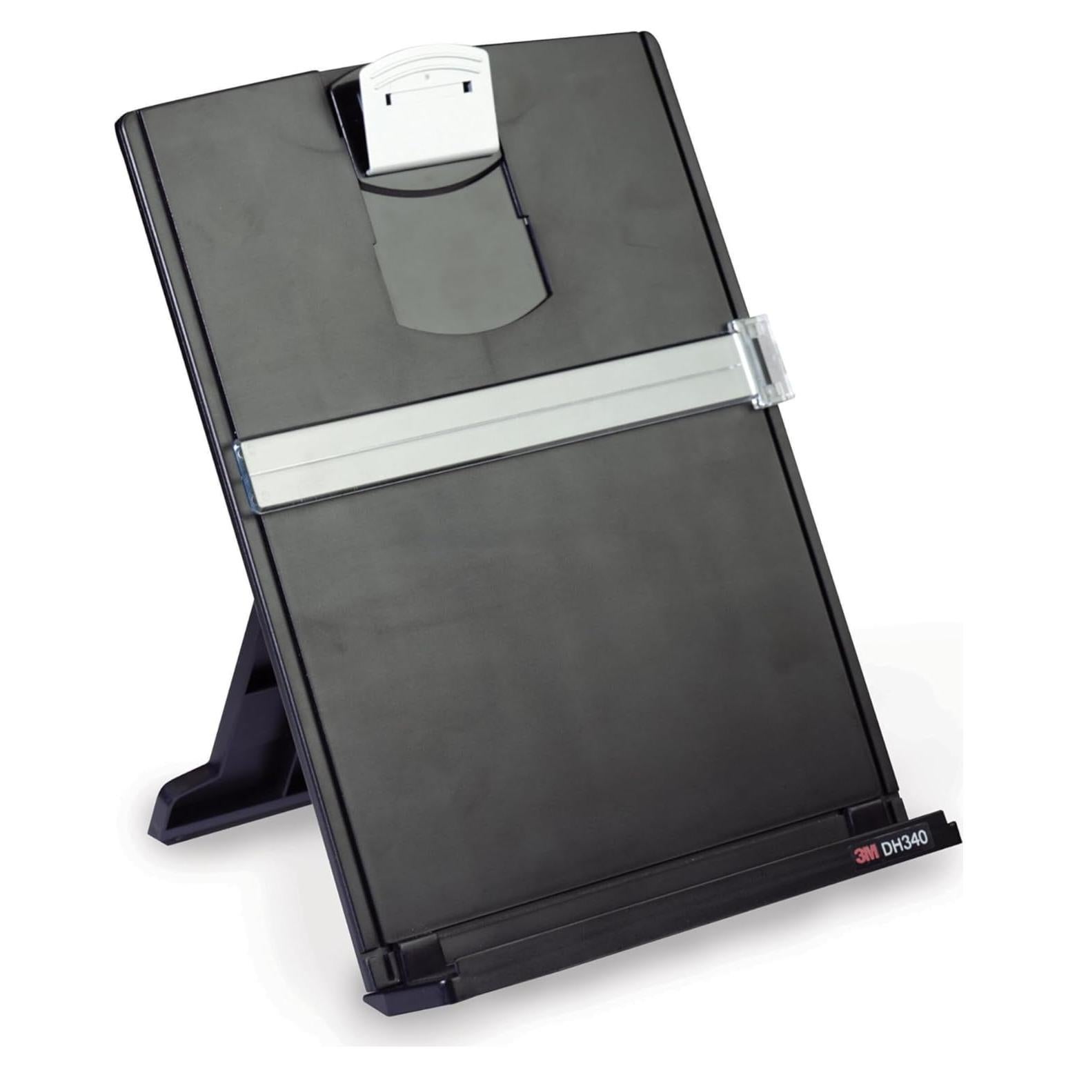 Soporte de Documentos 3M DH340MB, Clip Ajustable Negro