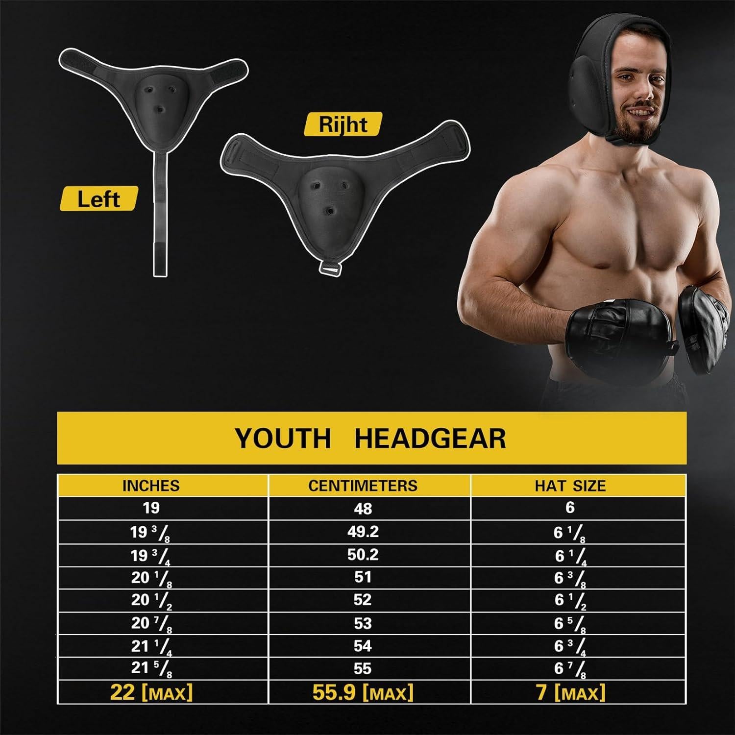 Cabezal de Lucha Qixomo para Jóvenes - Protección Oídos Coliflor