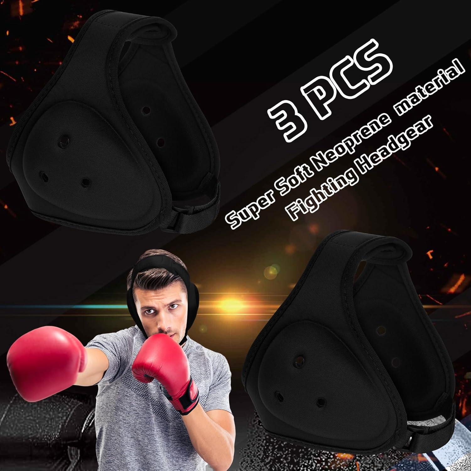 Equipo de Lucha para Niños Jerify - Cabezal Protector Ajustable Negro