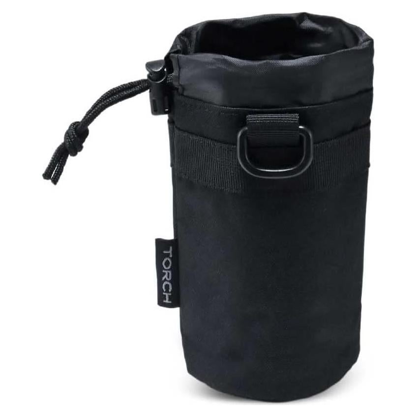 Portabotellas MOLLE TORCH Negro 18cm Ajustable Táctico