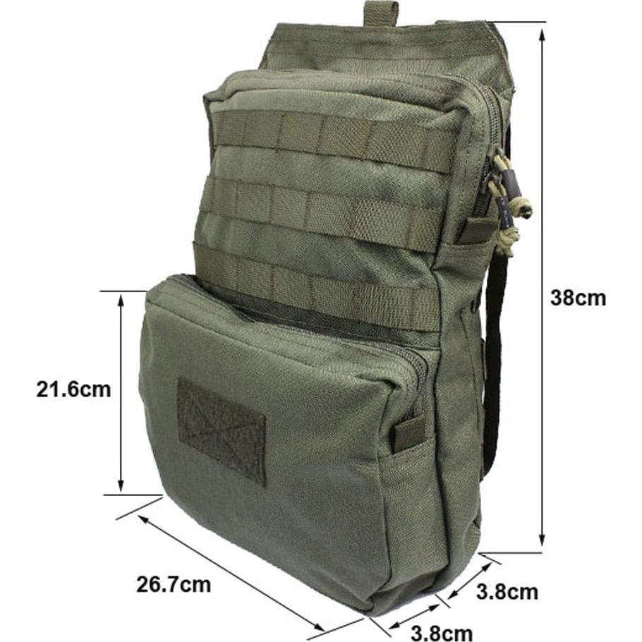 Mochila de Hidratación Táctica LytHarvest 3L Nylon 1000D