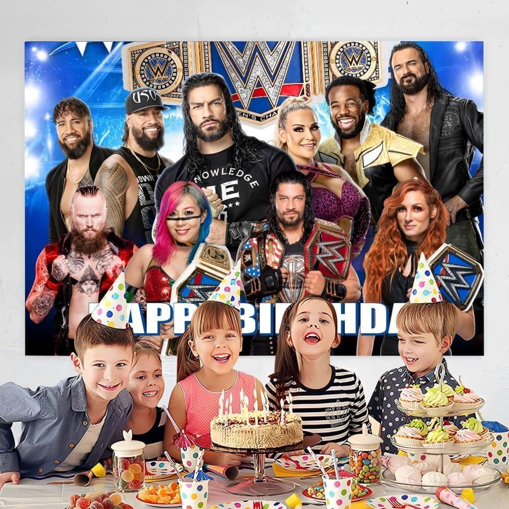 Fondo Decorativo de Pared ARHAVI para Fiesta de Lucha 1.52x1m