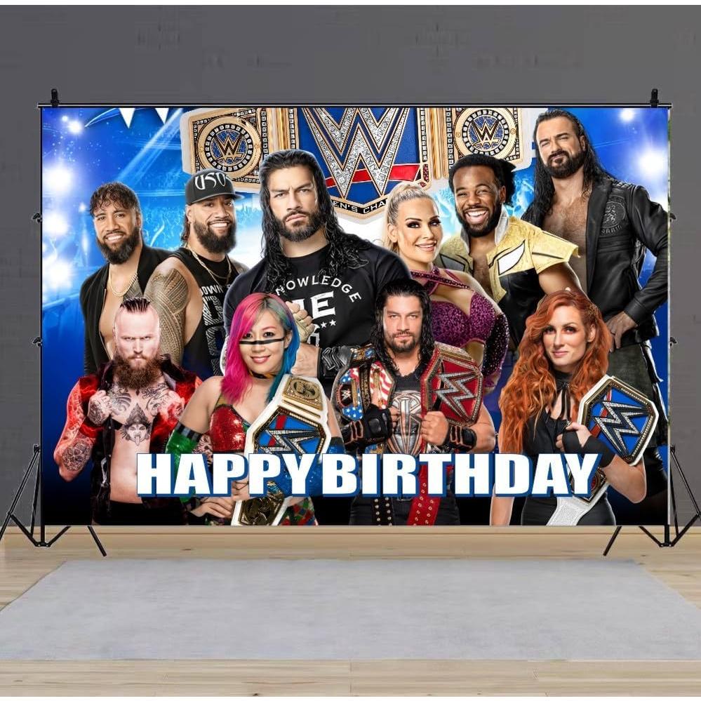 Fondo Decorativo de Pared ARHAVI para Fiesta de Lucha 1.52x1m