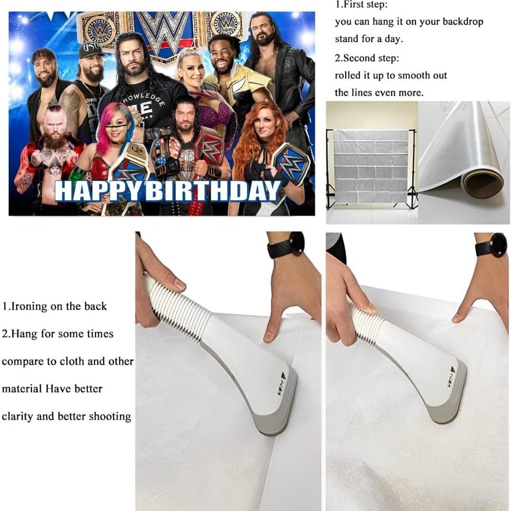 Fondo Decorativo de Pared ARHAVI para Fiesta de Lucha 1.52x1m