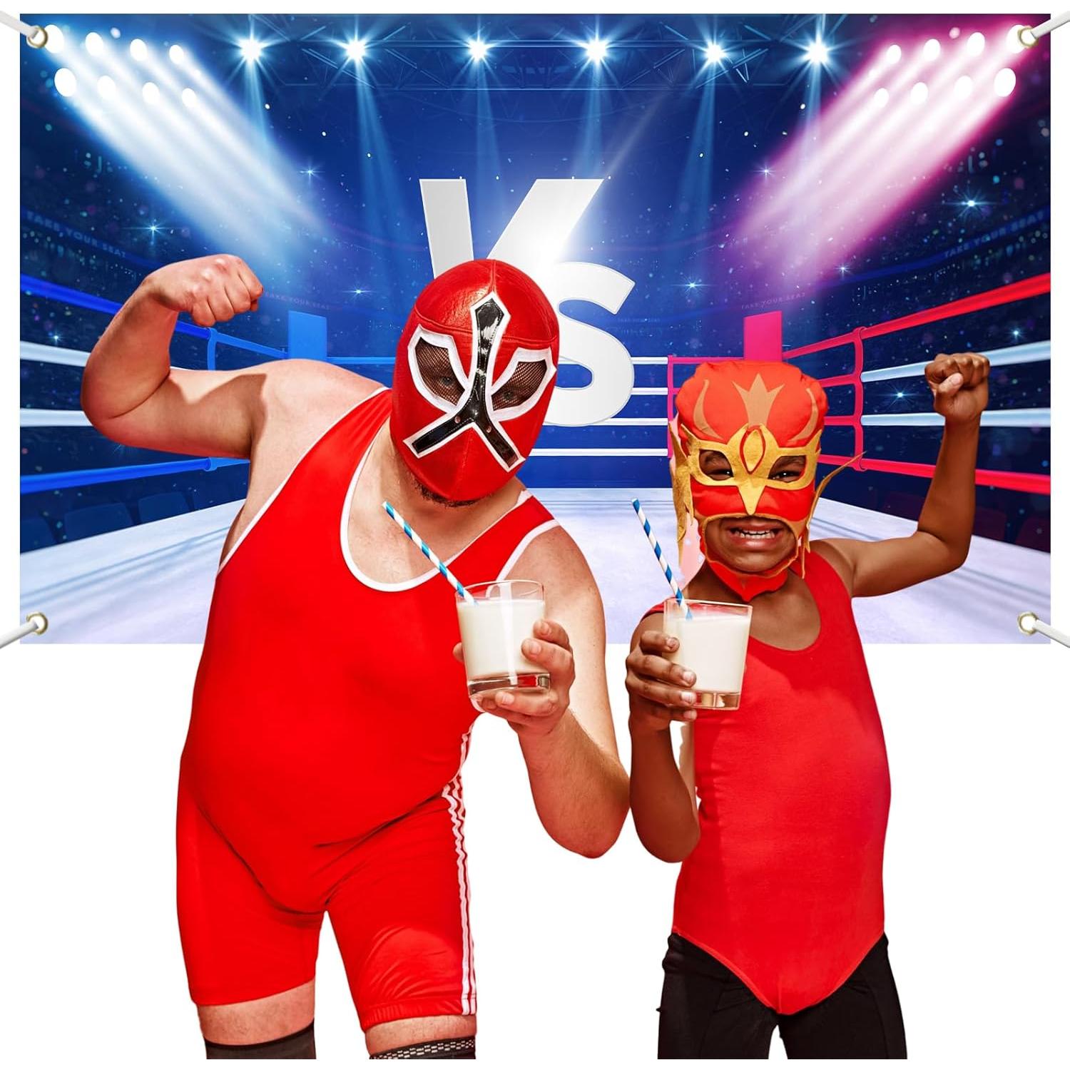 Fondo de Lucha Libre Ticuenicoa 180x110 cm para Cumpleaños