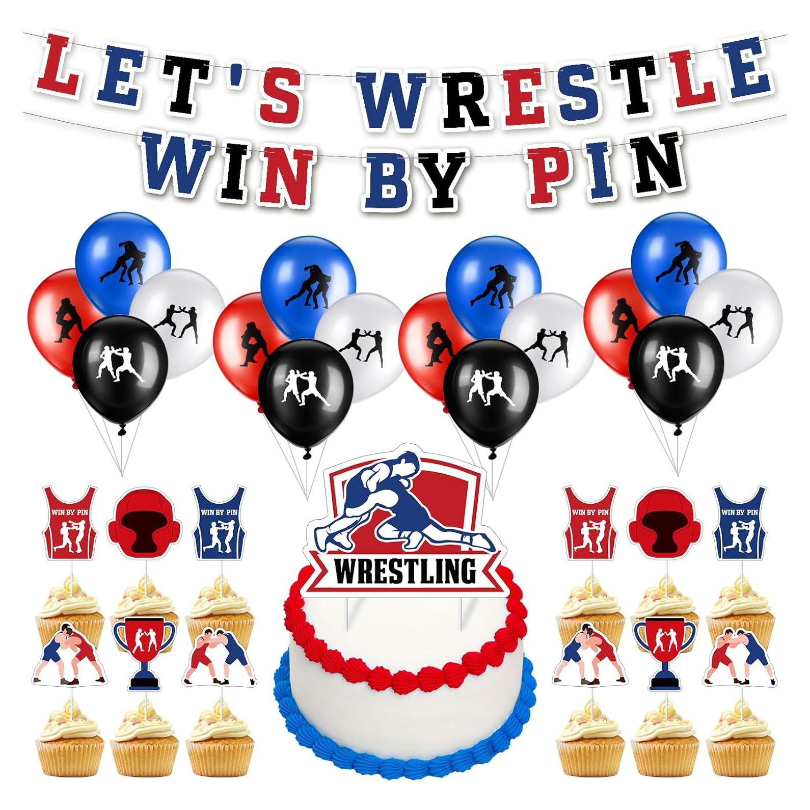 Set de Decoración de Fiesta Lucha Libre VioraWhite 31 Pcs