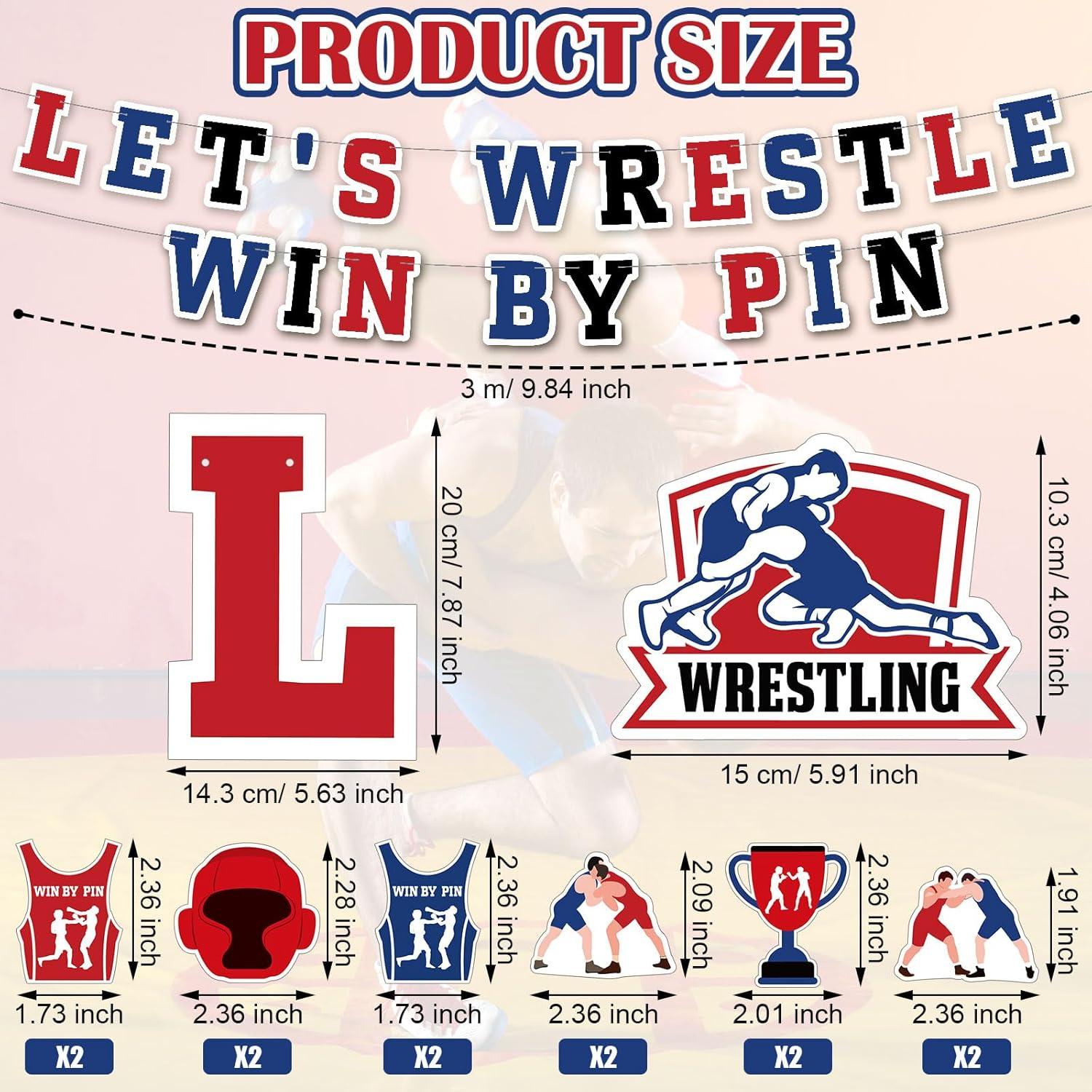 Set de Decoración de Fiesta Lucha Libre VioraWhite 31 Pcs