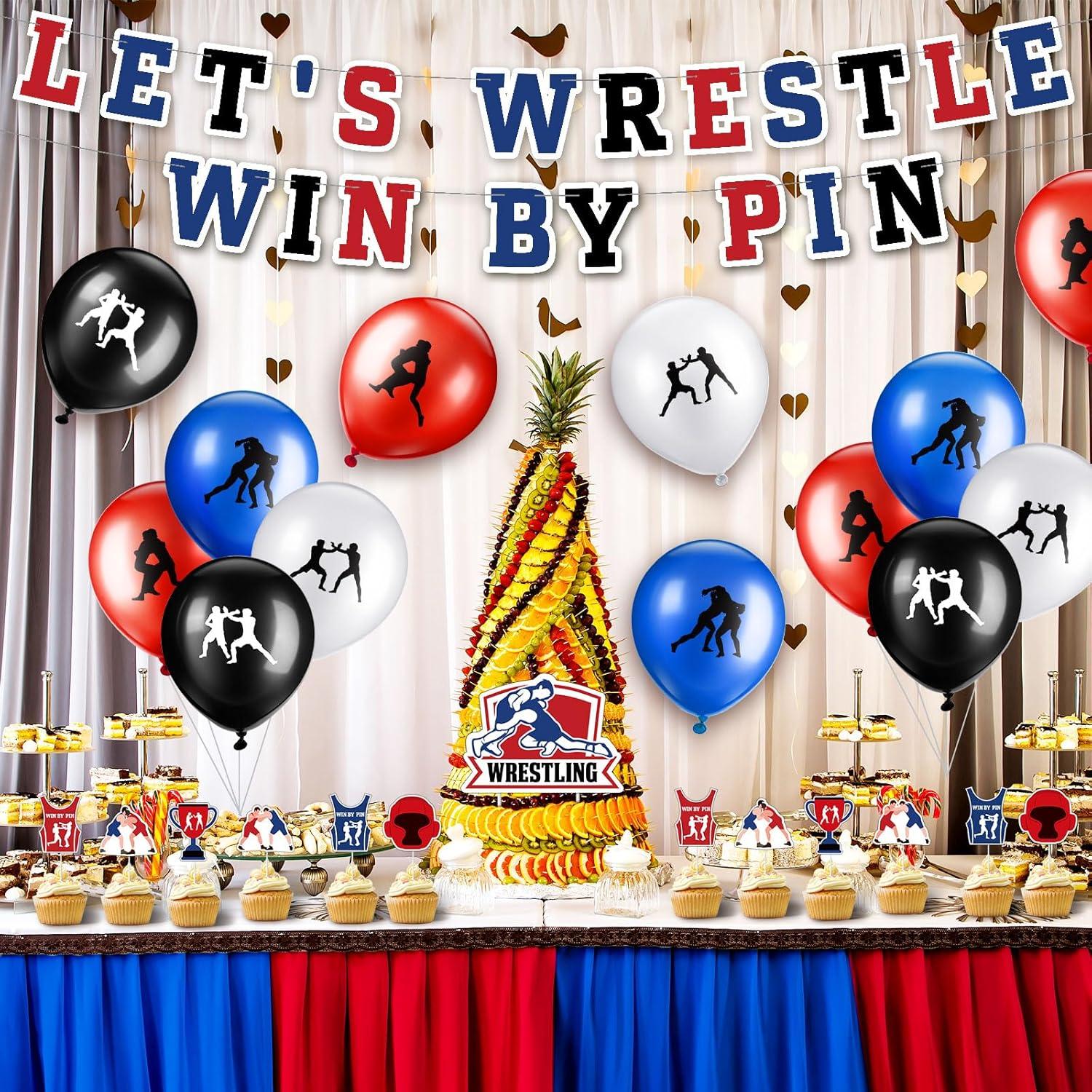 Set de Decoración de Fiesta Lucha Libre VioraWhite 31 Pcs