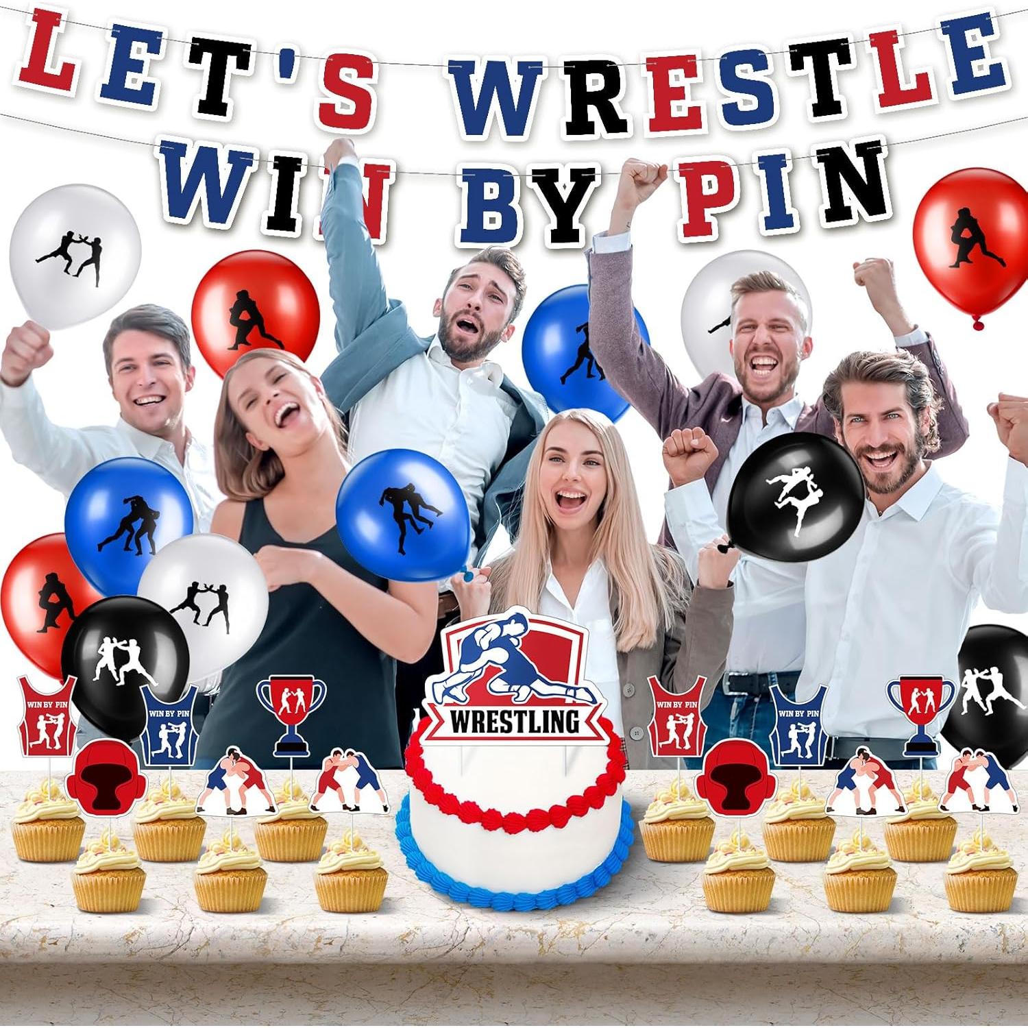 Set de Decoración de Fiesta Lucha Libre VioraWhite 31 Pcs