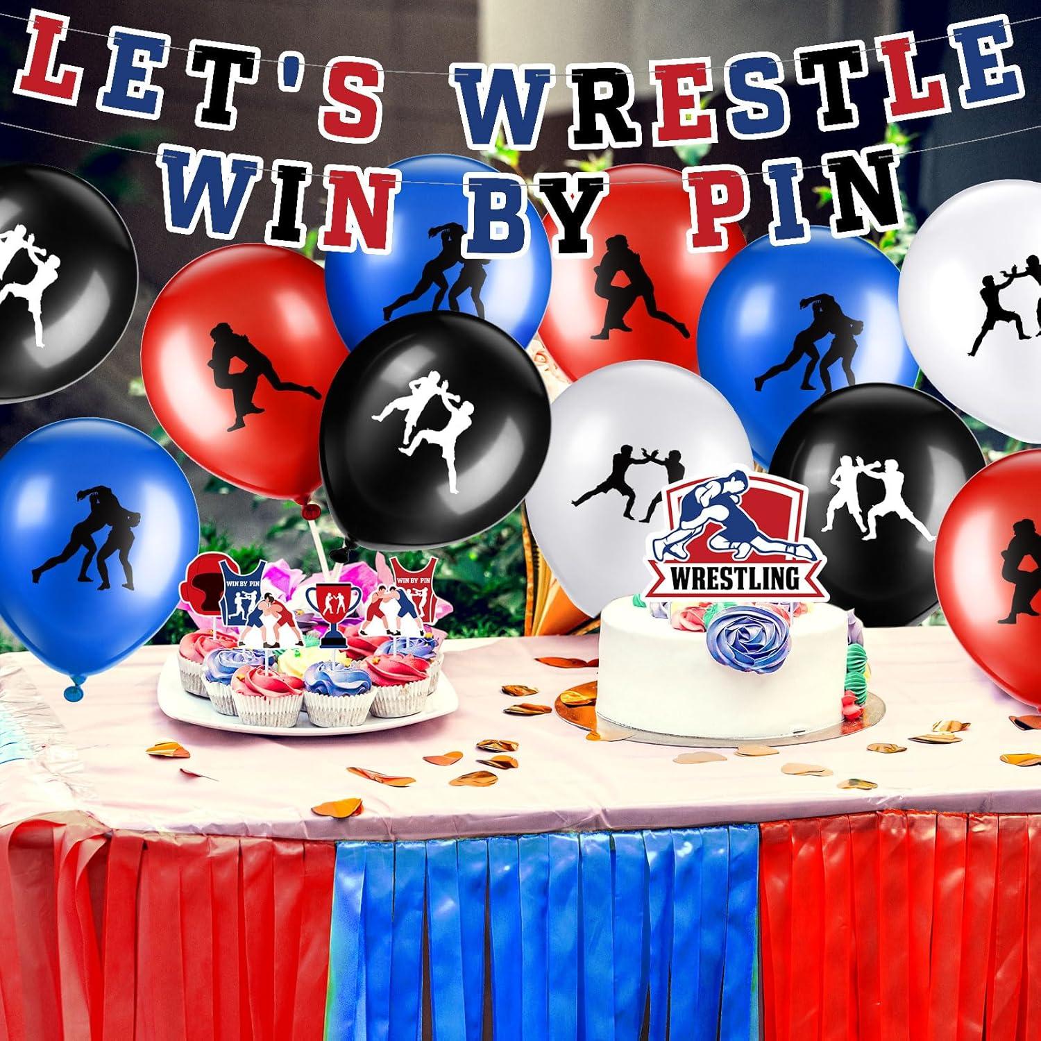 Set de Decoración de Fiesta Lucha Libre VioraWhite 31 Pcs