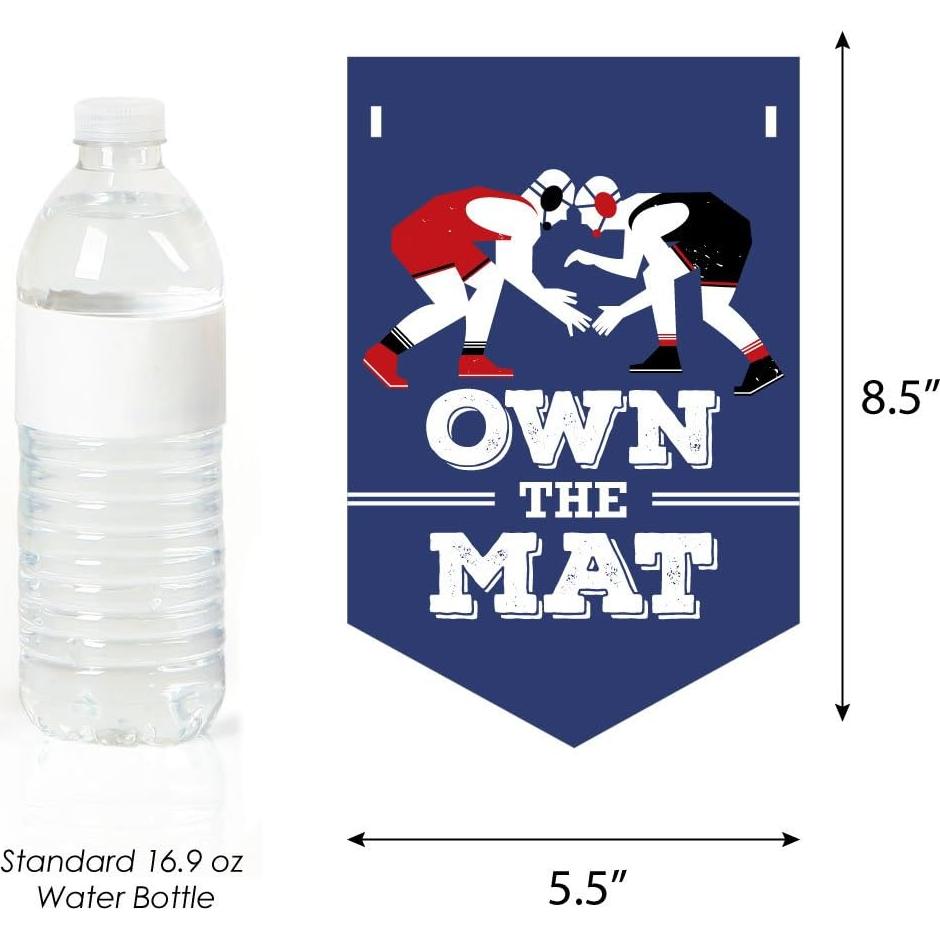 Banderines de Cumpleaños Lucha Gran Punto de Felicidad