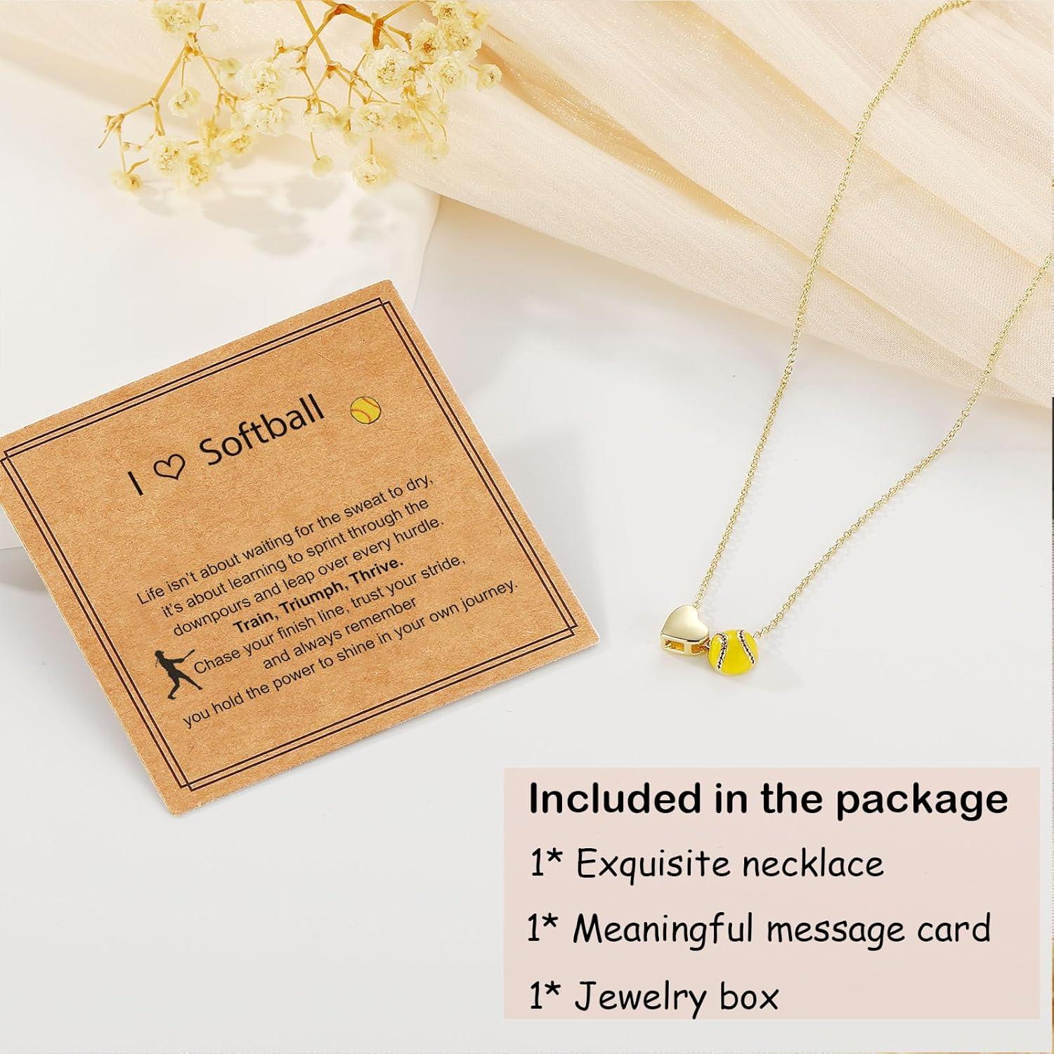 Collar de Fútbol para Mujeres - Joyería Oro 16+3 Pulgadas