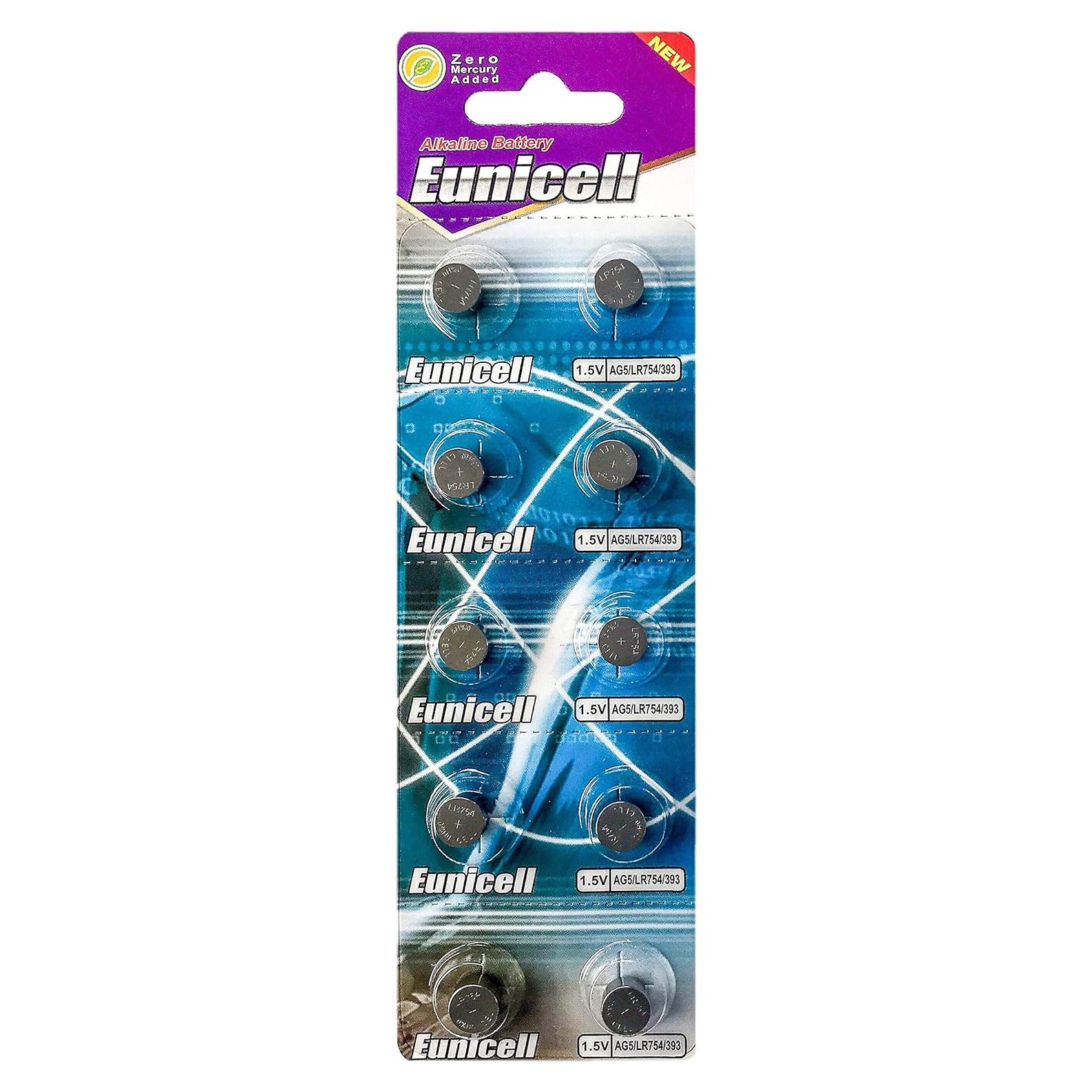Baterías de Botón Eunicell AG5 1.5V Pack de 10 Unidades