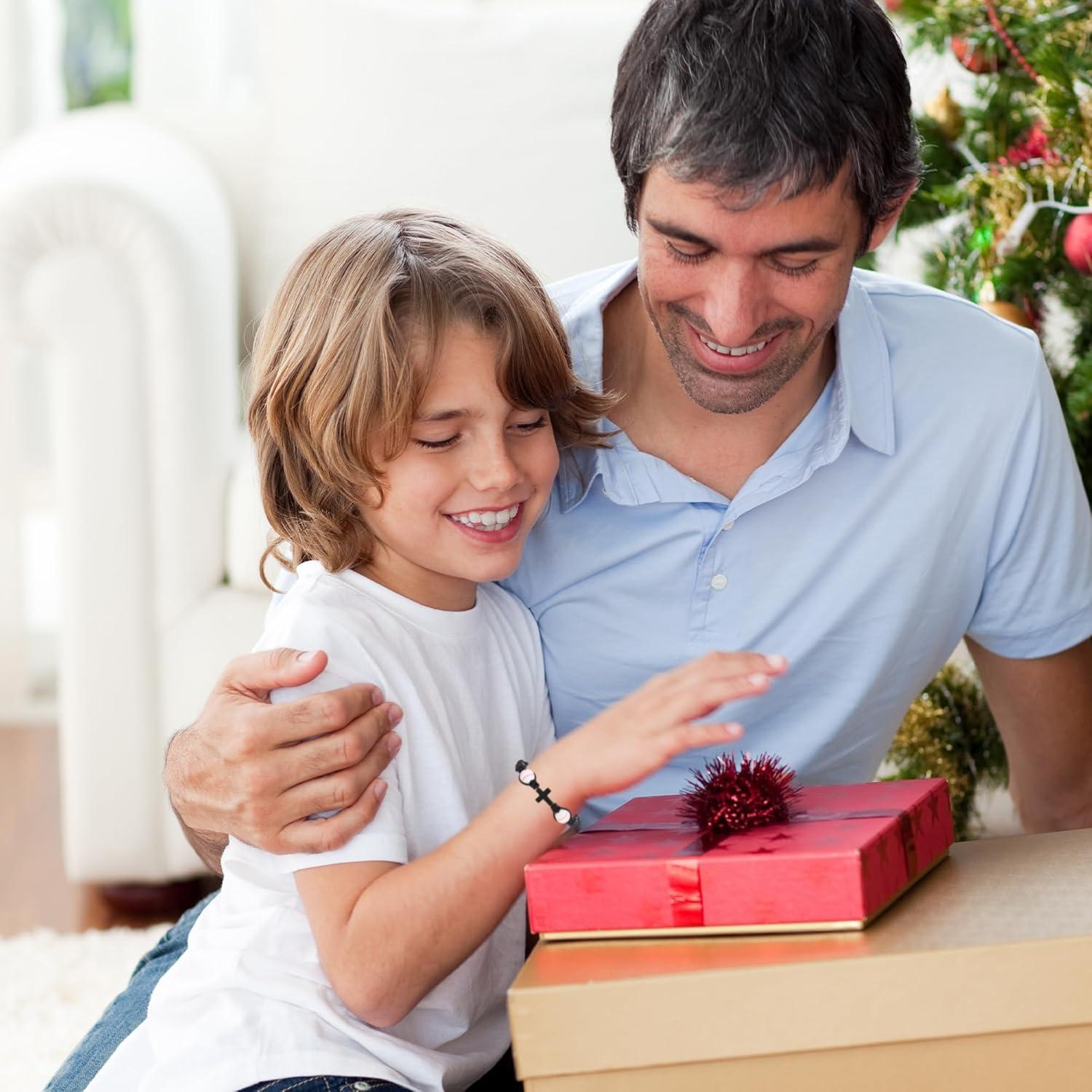 Pulsera de Cruz de Béisbol HGDEER Ajustable para Niños
