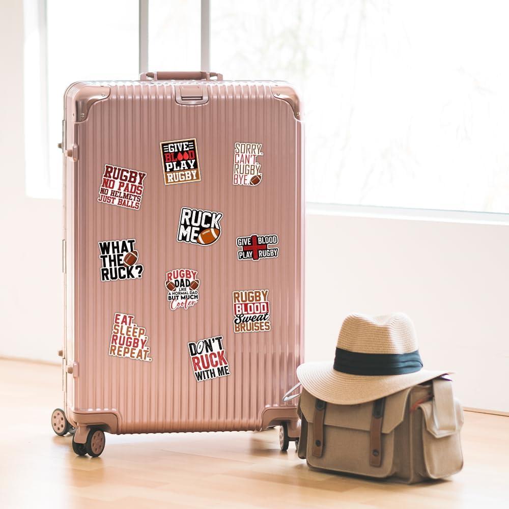 Calcomanías de Rugby ULTRAVUTT 3x3 cm Multicolor - 10 Piezas