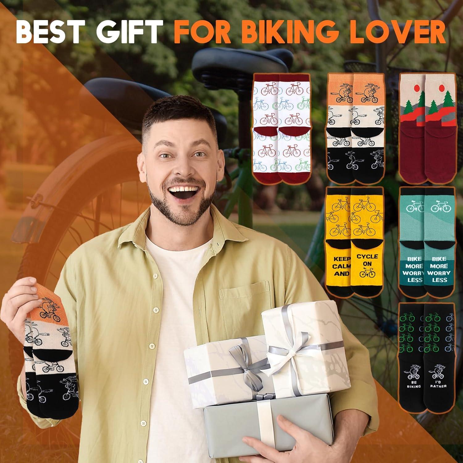 6 Pares de Calcetines de Ciclismo Zoooyawn para Hombres y Mujeres