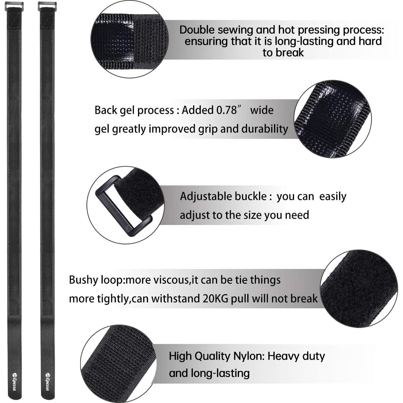 Correa de Soporte para Bicicleta Epessa 66 cm - 2 Unidades