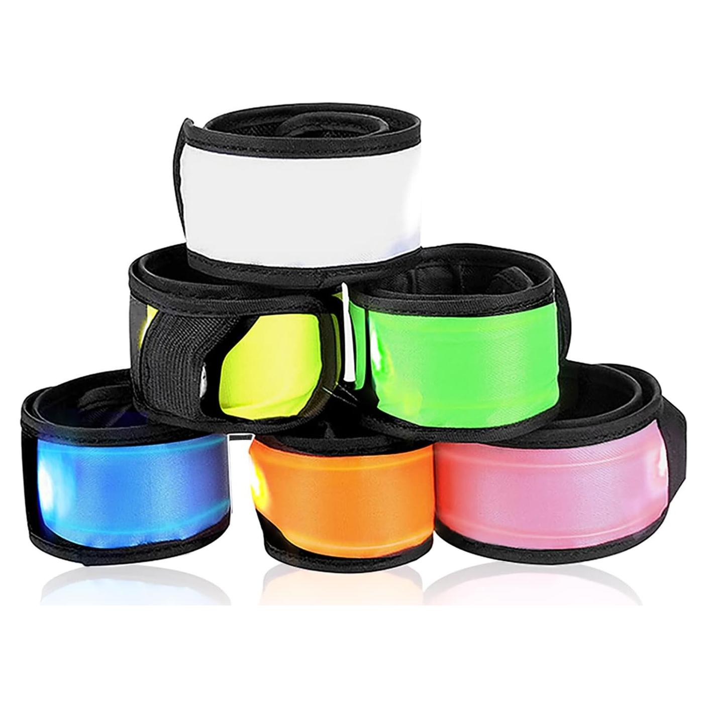 Pulseras Slap LED ESONSTYLE 6 Pcs para Seguridad Nocturna
