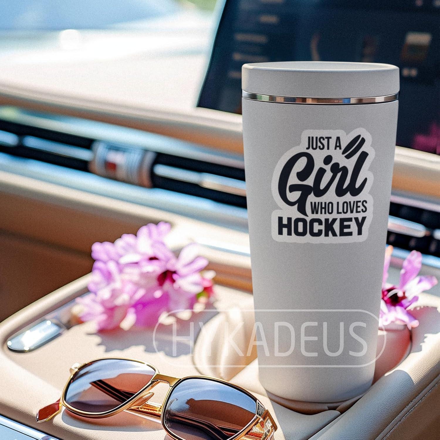 Calcomanías Impermeables HYKADEUS para Chicas Hockey 7.6 cm