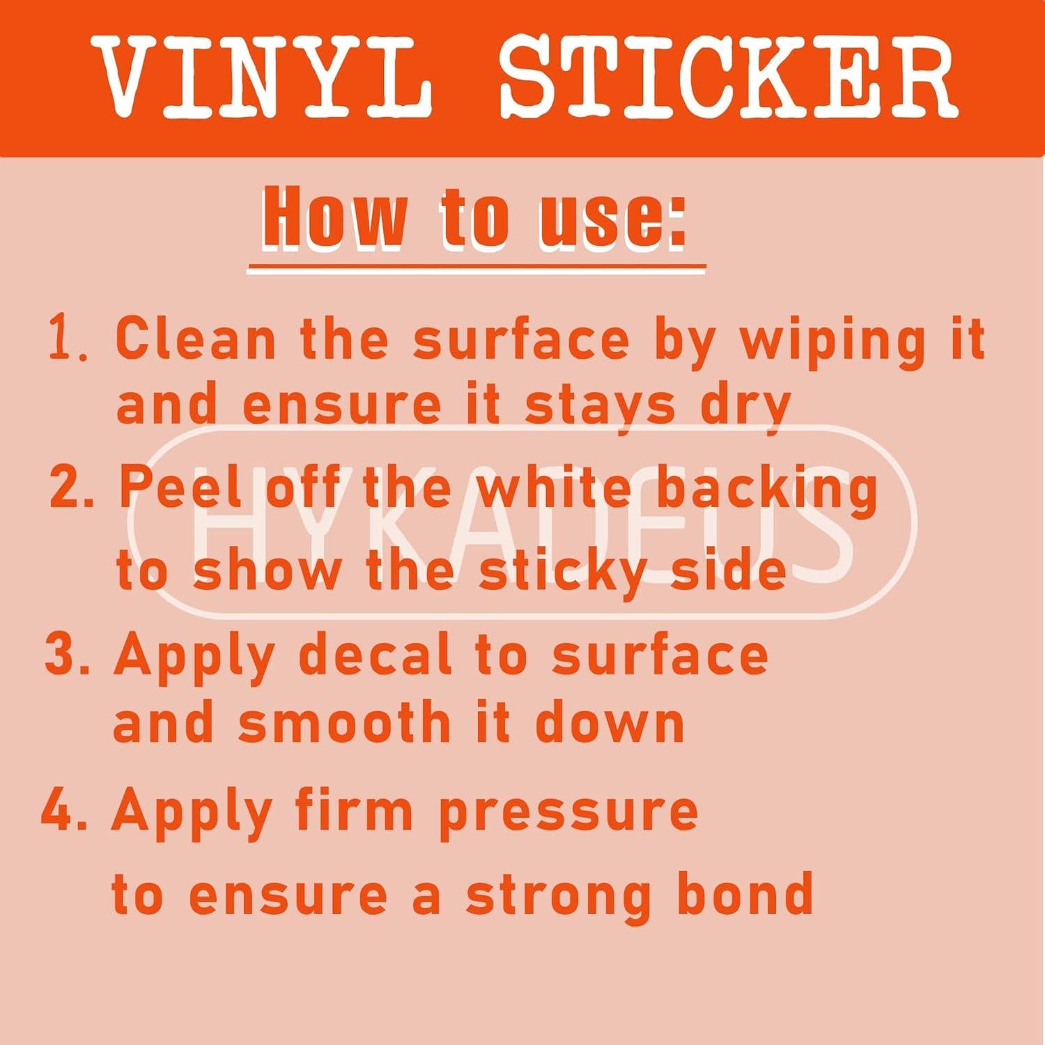 Calcomanías Impermeables HYKADEUS para Chicas Hockey 7.6 cm