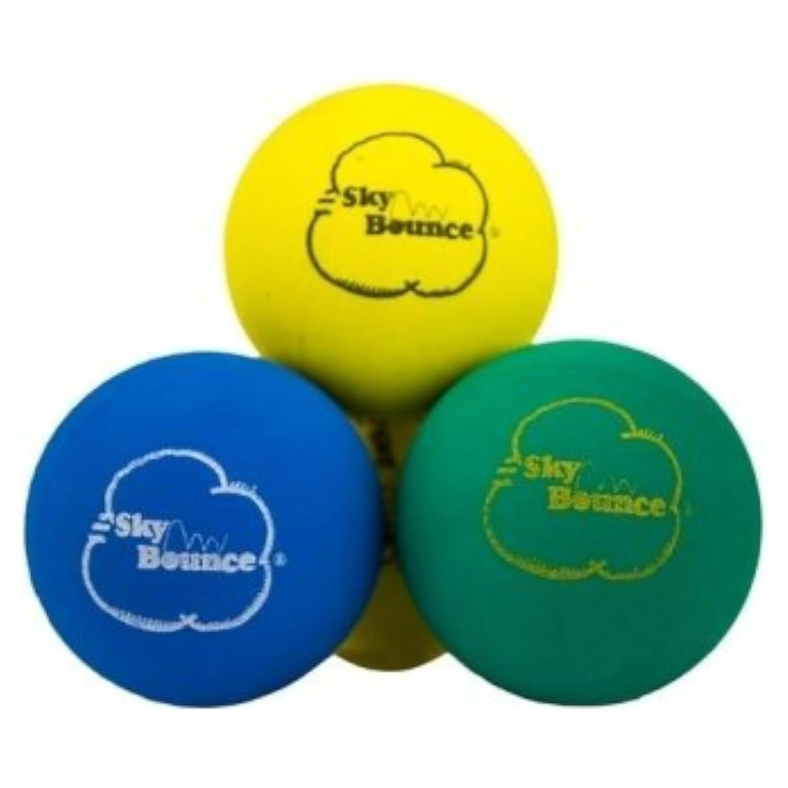Pelotas de Mano de Goma Sky Bounce 5.72 cm Variadas - Paquete de 12