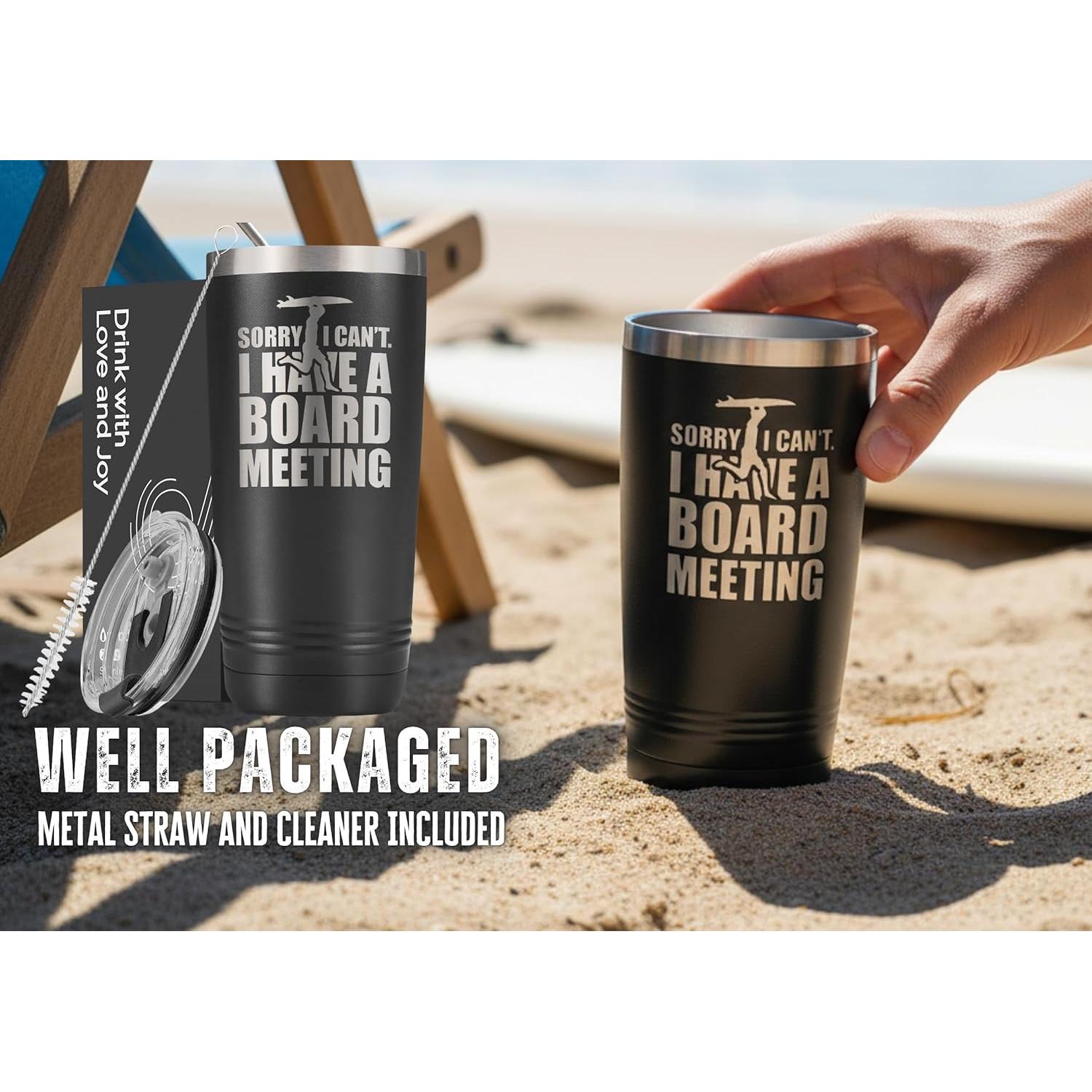 Taza de Acero Inoxidable Onebttl 591ml Surf con Tapa