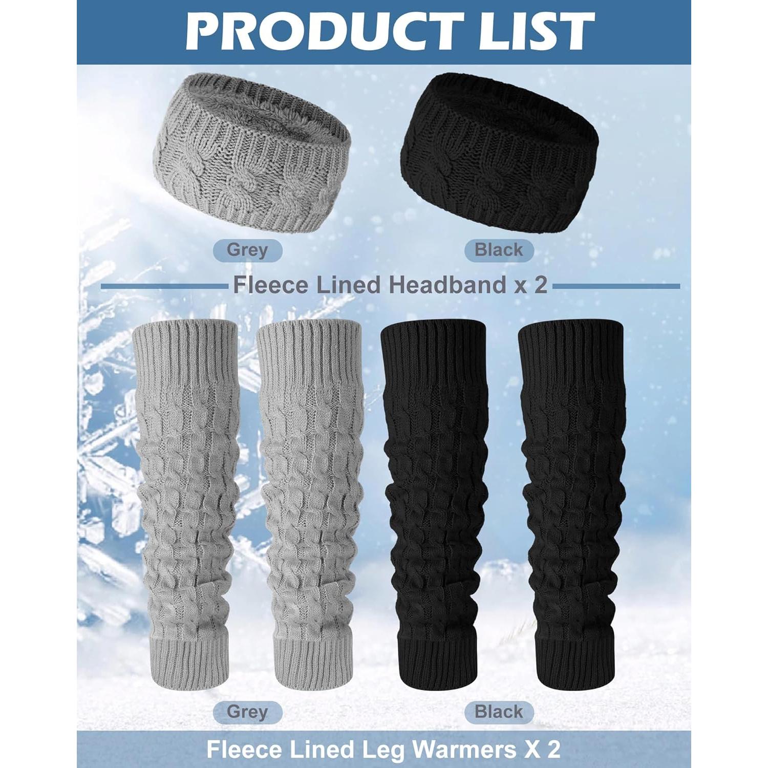 Conjunto de calentadores de piernas y diadema Chuarry - Invierno