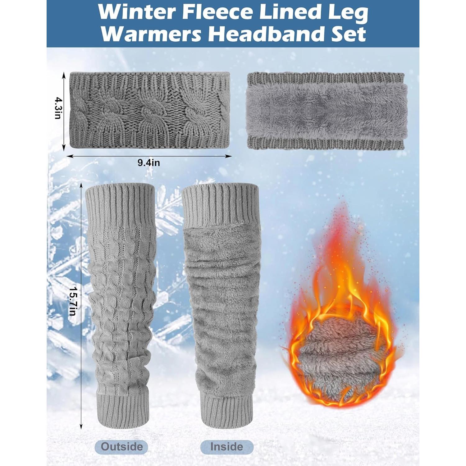 Conjunto de calentadores de piernas y diadema Chuarry - Invierno
