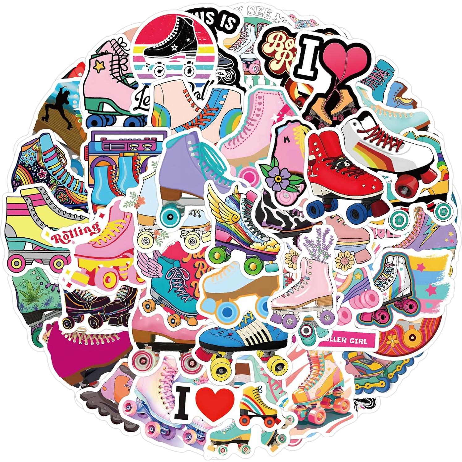 Pegatinas de Patinaje sobre Ruedas PAOPOORUI 55 Piezas Impermeables