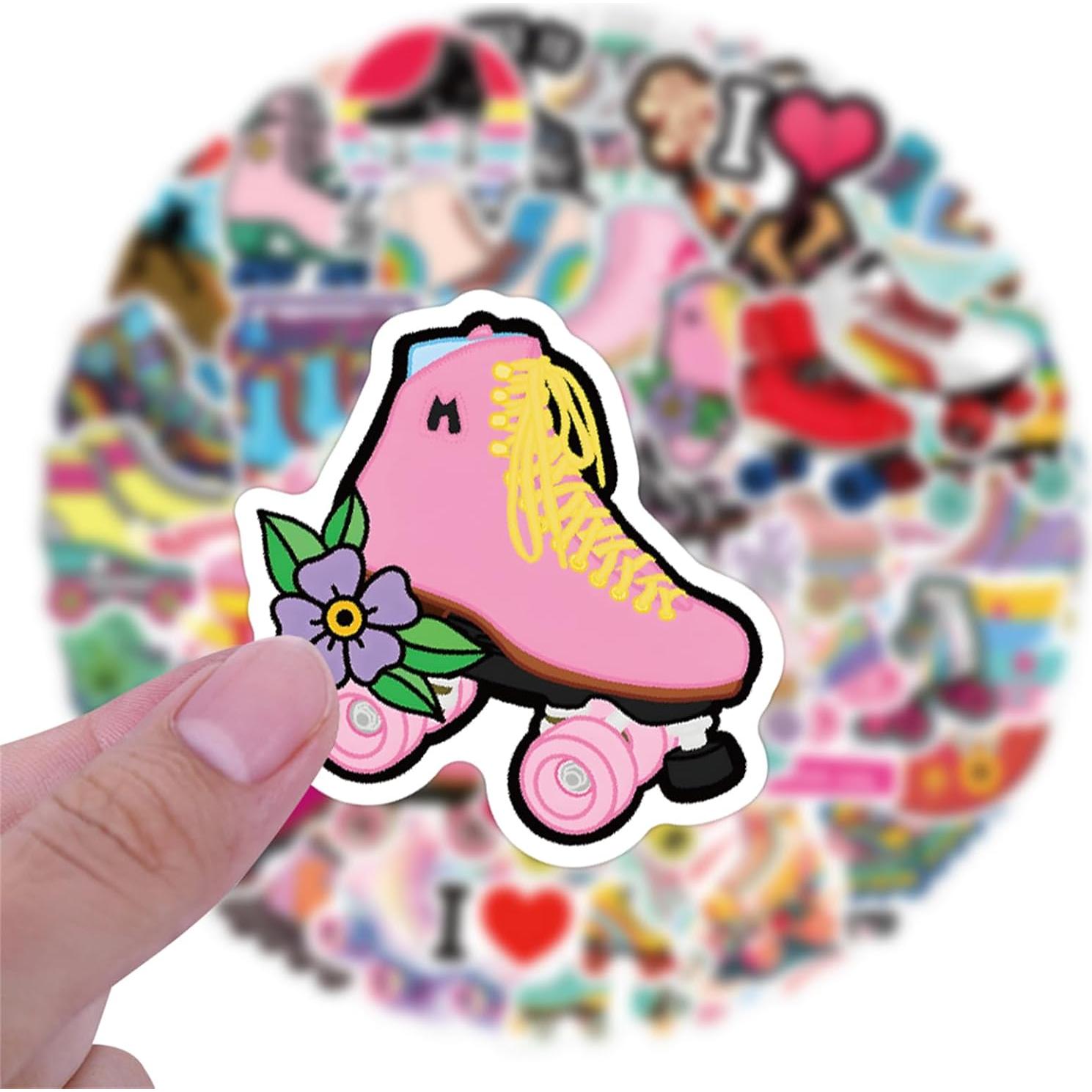 Pegatinas de Patinaje sobre Ruedas PAOPOORUI 55 Piezas Impermeables