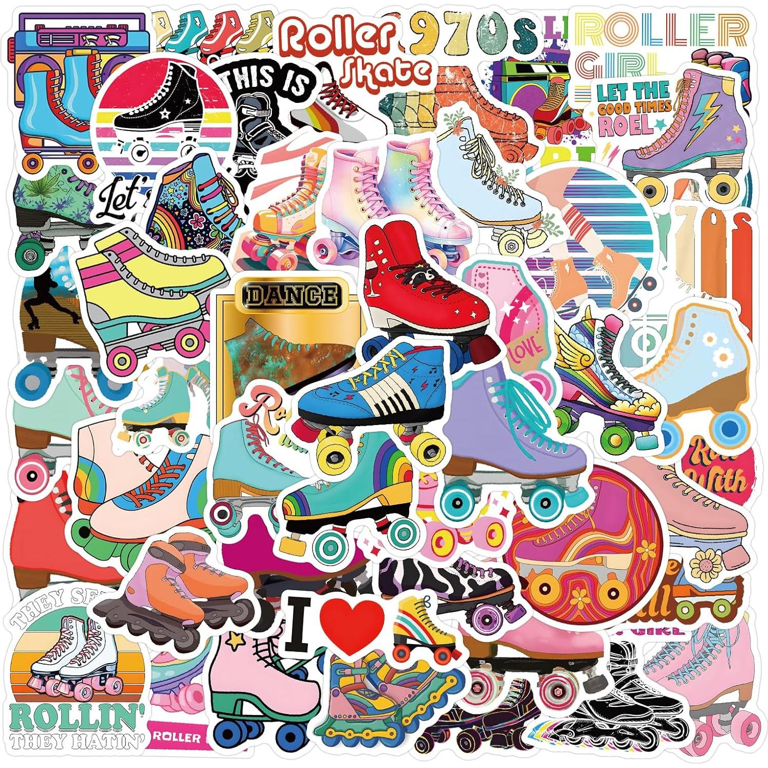 Pegatinas de Patinaje sobre Ruedas PAOPOORUI 55 Piezas Impermeables