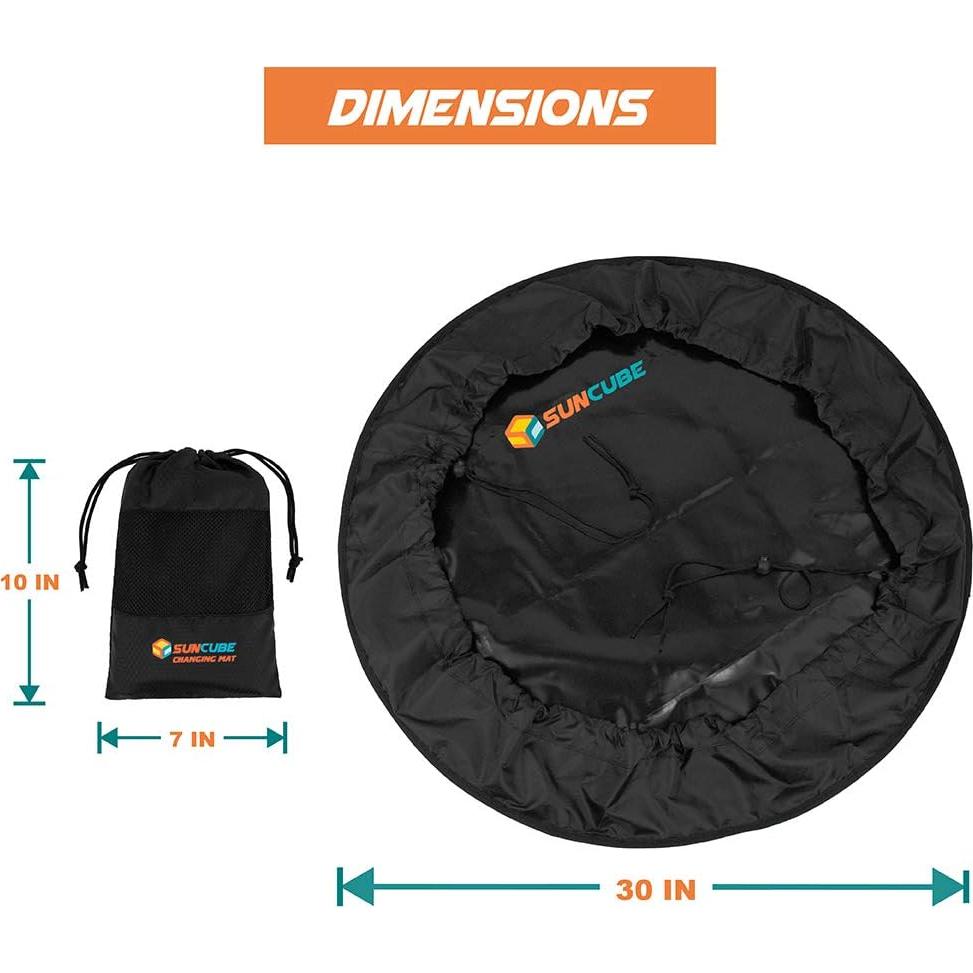 Mat de Cambio de Traje de Neopreno SUN CUBE 73.66 cm Impermeable