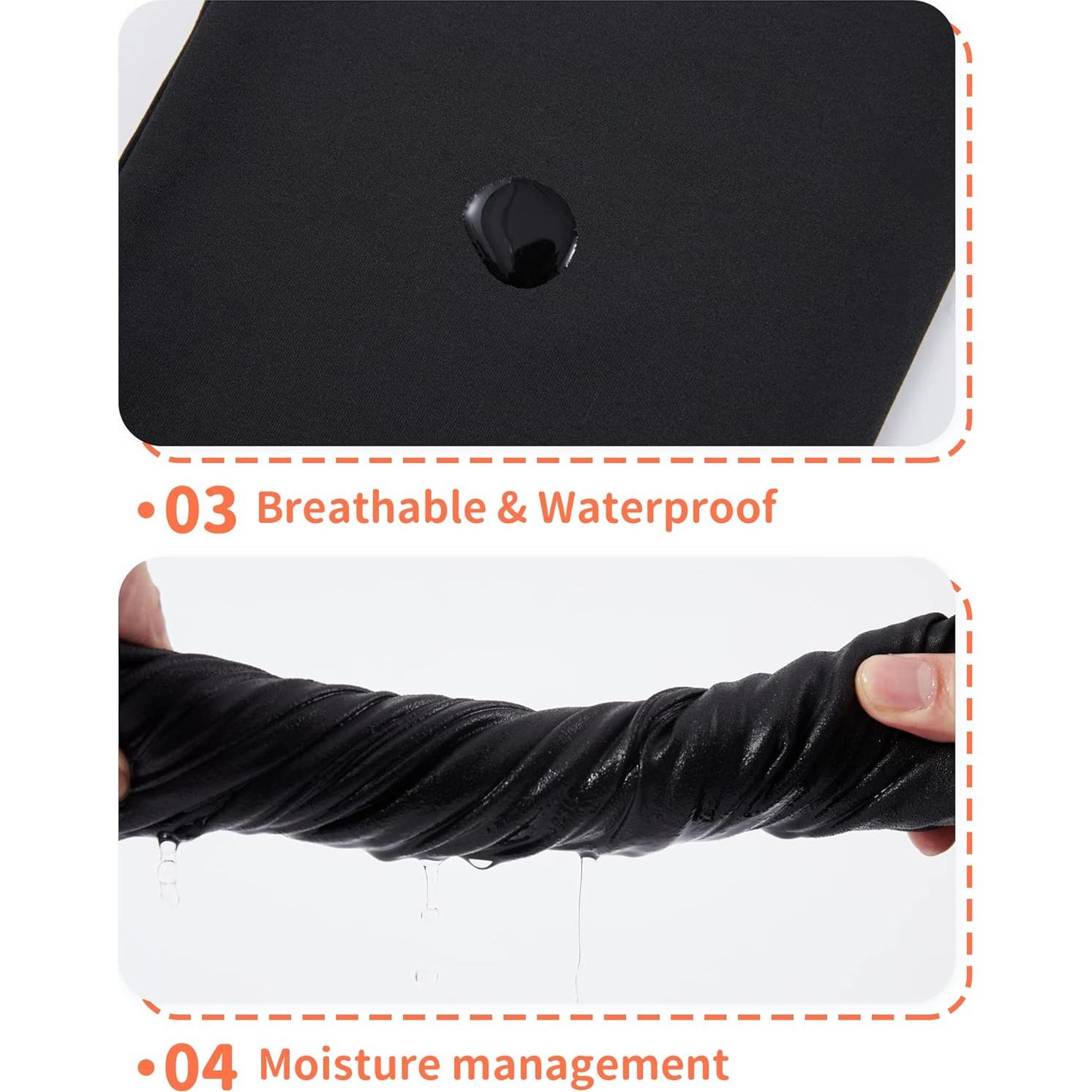 Pantalones de Patinaje sobre Hielo Niñas Negros Cintura Alta 5-6 Años