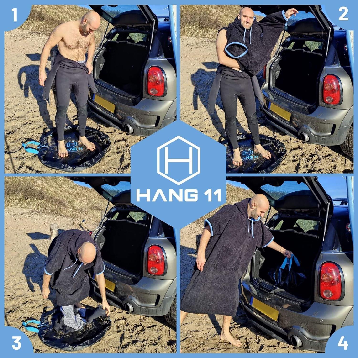 Alfombrilla de Cambio de Traje de Neopreno Hang 11 81cm Azul