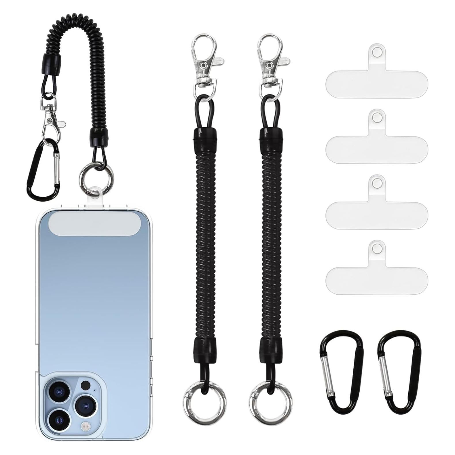Lanyard para Teléfono JingRoom - 2 Correas Antirrobo Negro