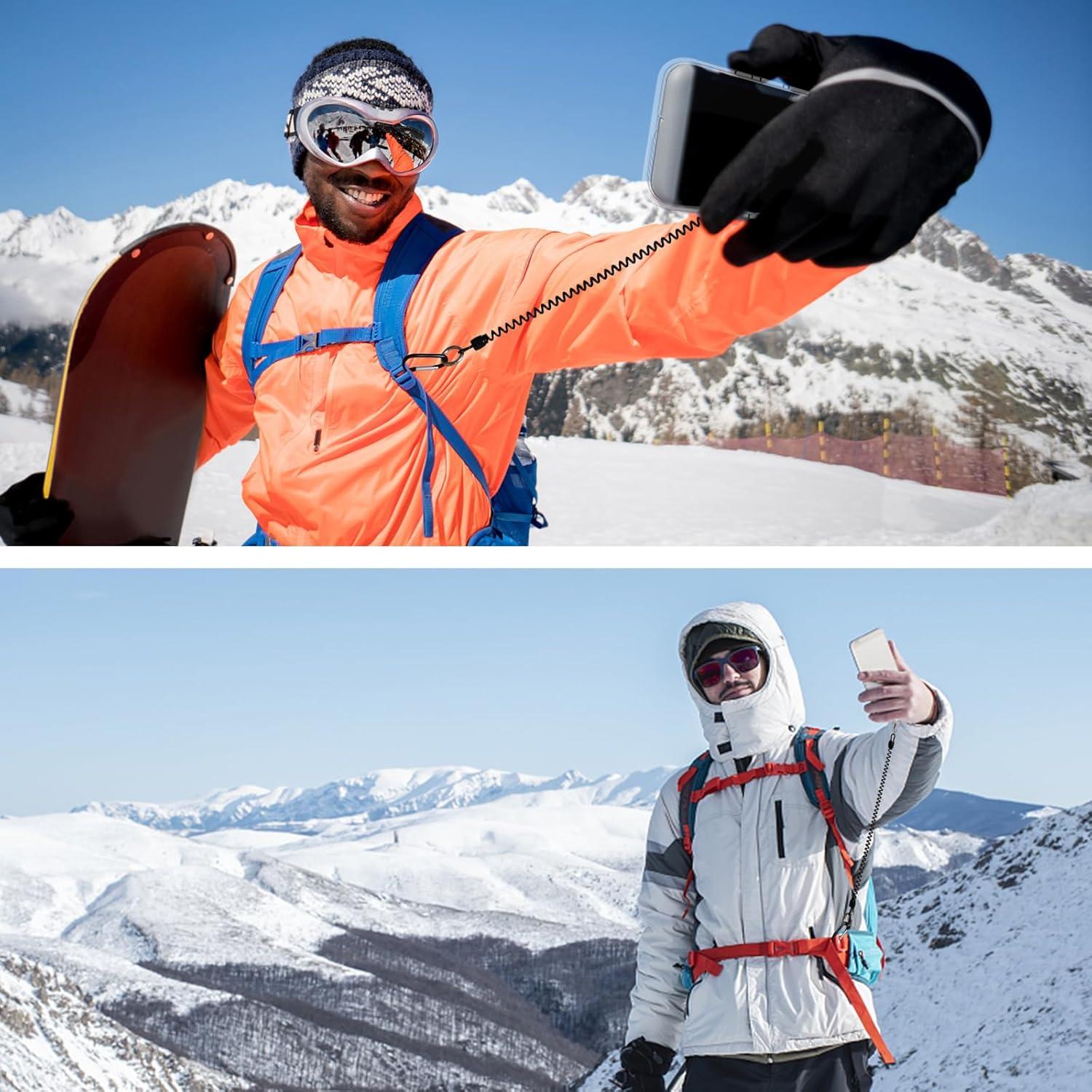 Lanyard para Teléfono JingRoom - 2 Correas Antirrobo Negro