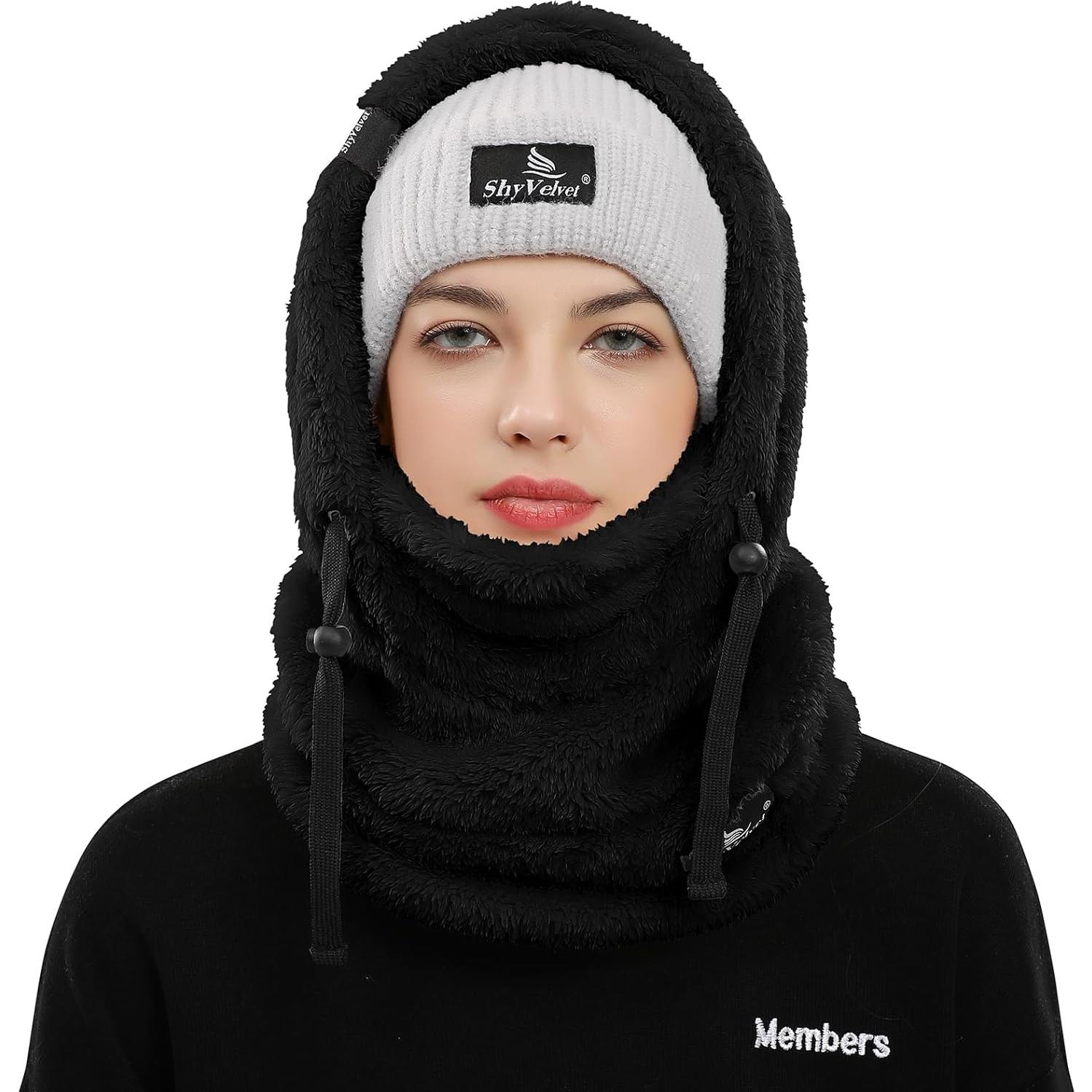 Pasamontañas de Forro Polar Tímido Resistente al Viento Unisex