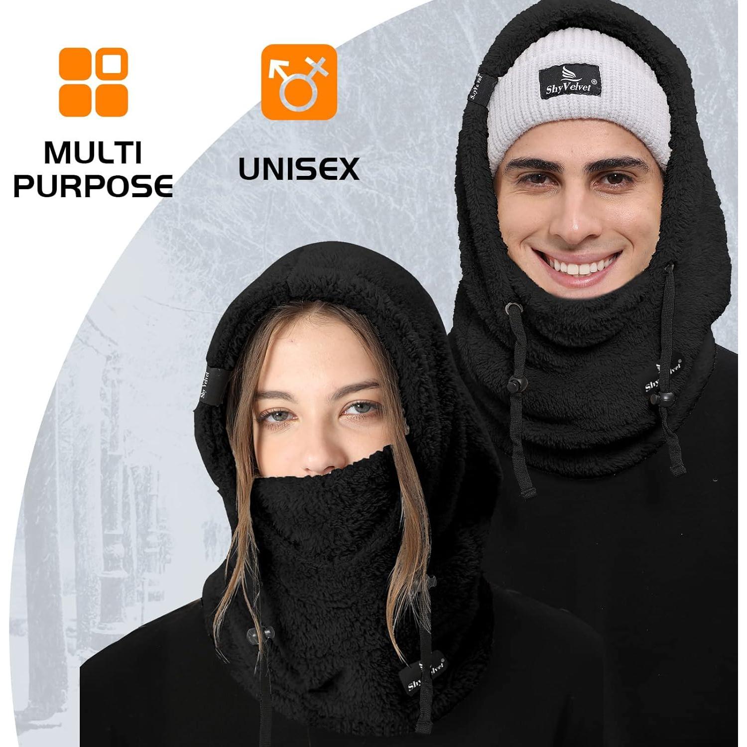 Pasamontañas de Forro Polar Tímido Resistente al Viento Unisex