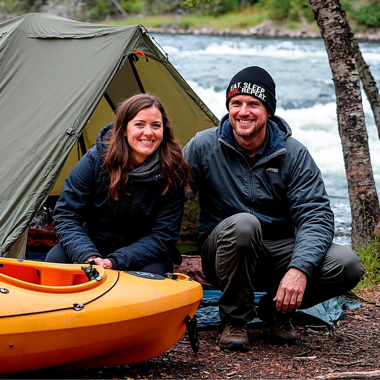 Gorro de Remo VELENTI para Hombres - Invierno Bordado Negro