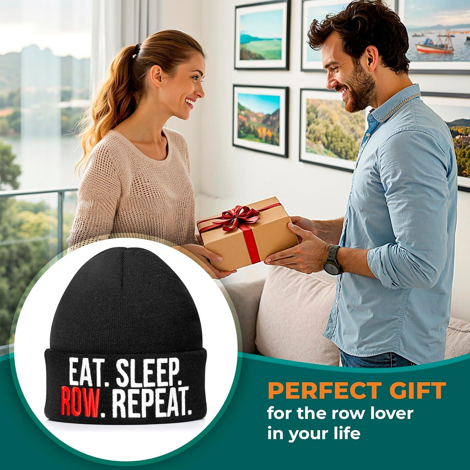 Gorro de Remo VELENTI para Hombres - Invierno Bordado Negro